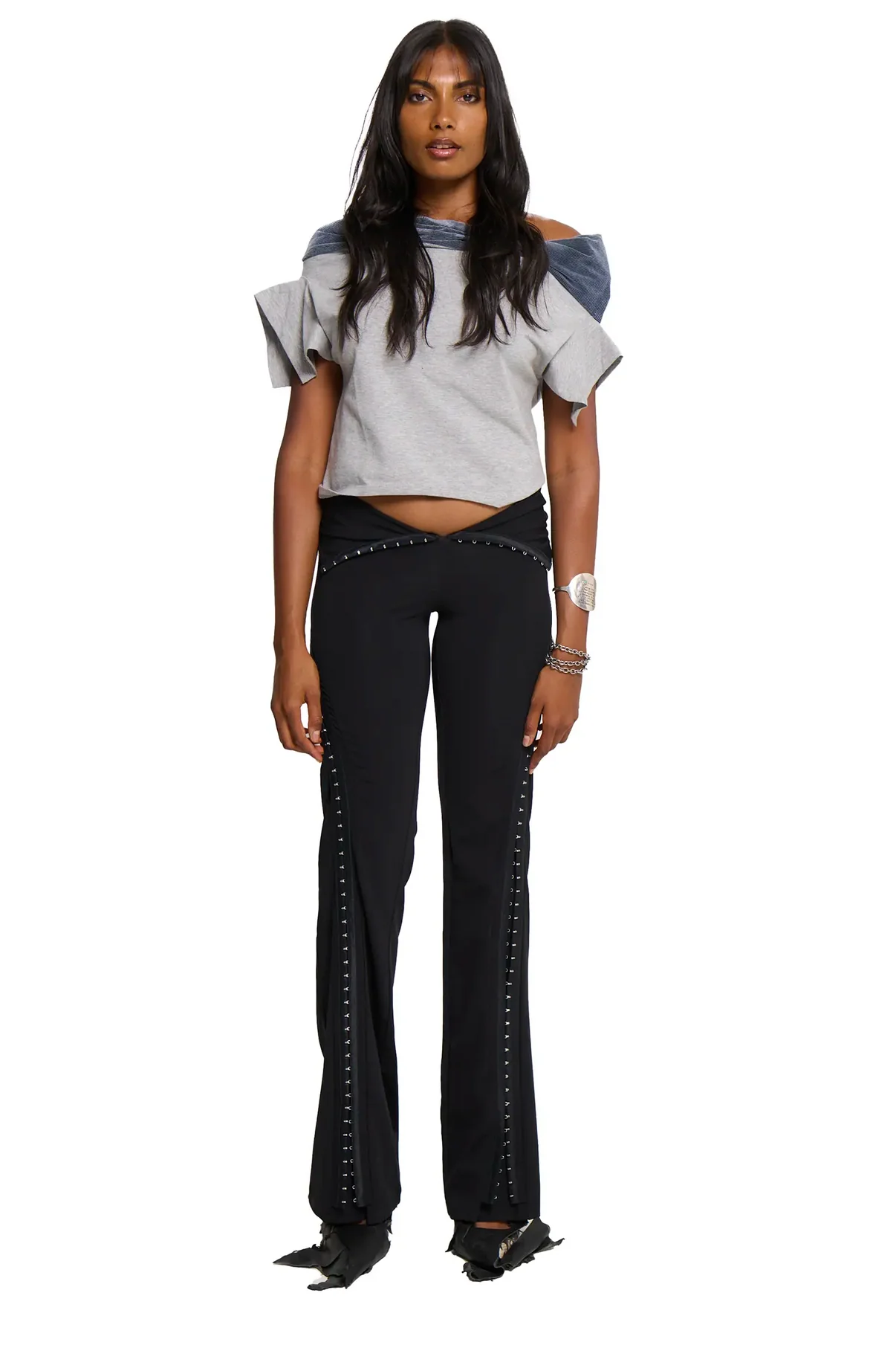 Hooked Black Trousers