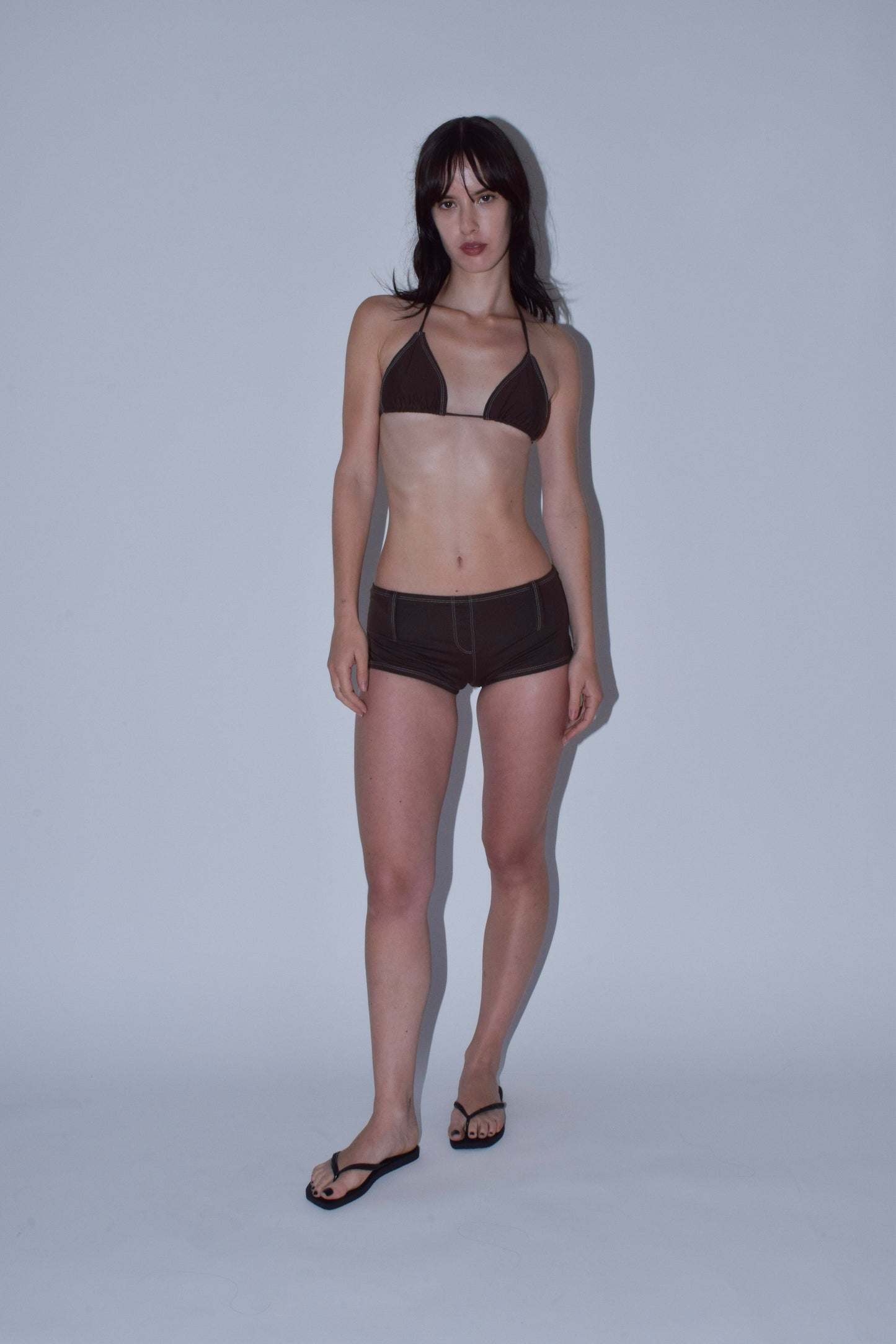 Bandera Triangle Top in Brown