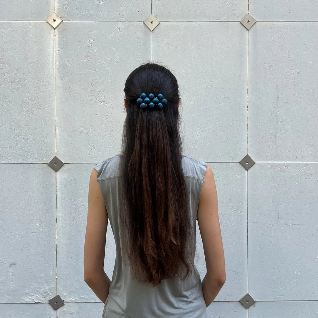 Mori Big Hair Clip (blue)