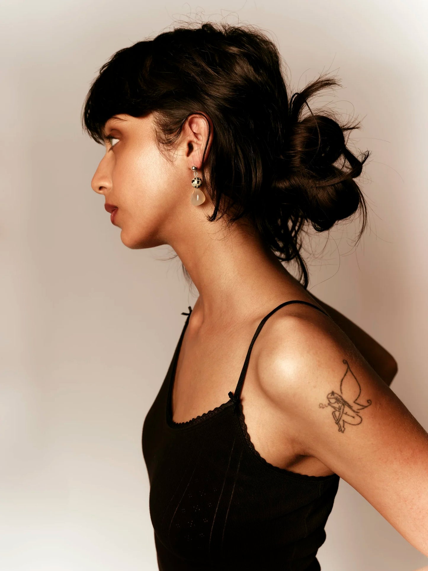 Pebble Peach Earrings