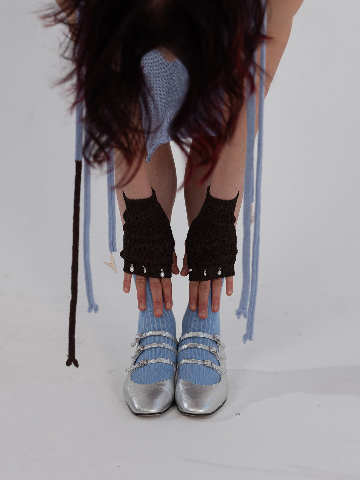 Pearl embellished handwarmers
