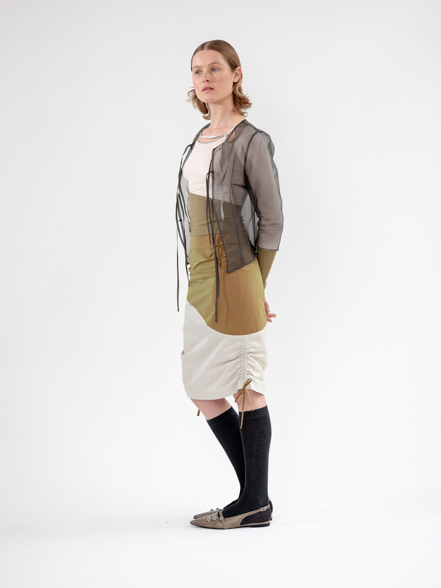 Lucid Silk Tie Blouse