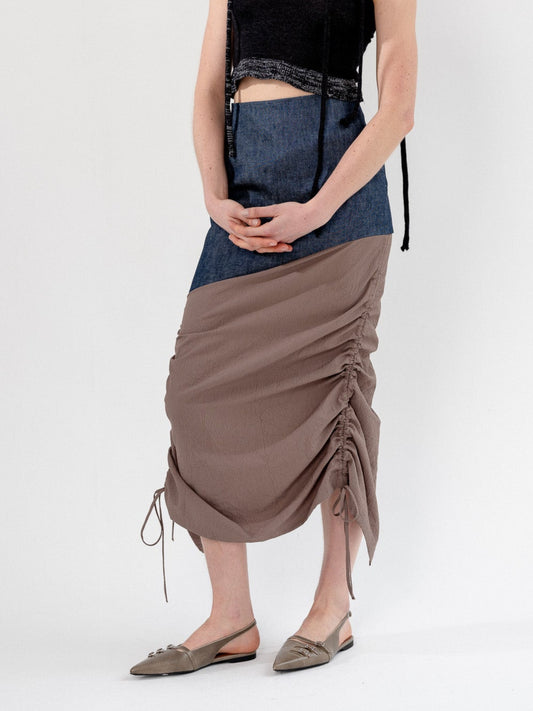 Rush Half denim skirt