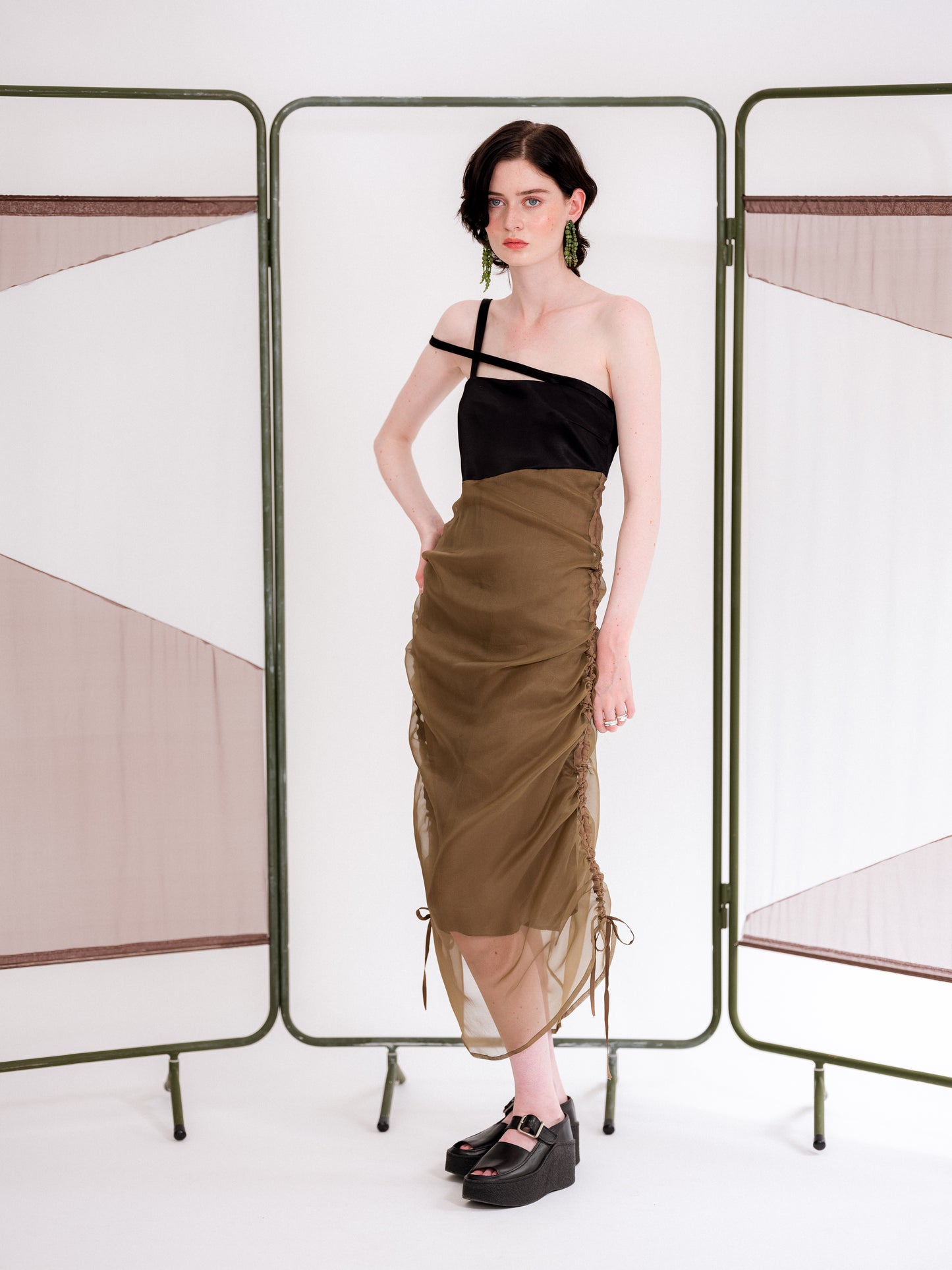 Ruched detail dress