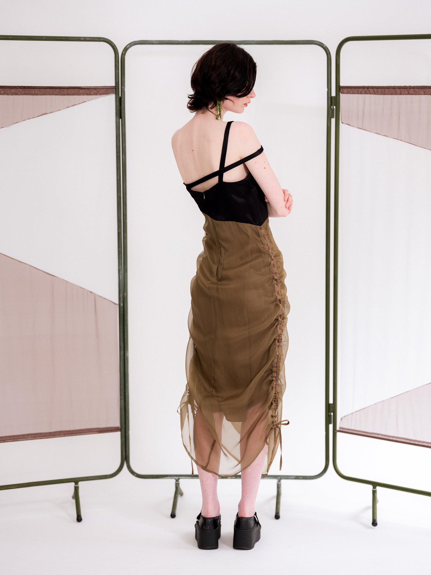 Ruched detail dress