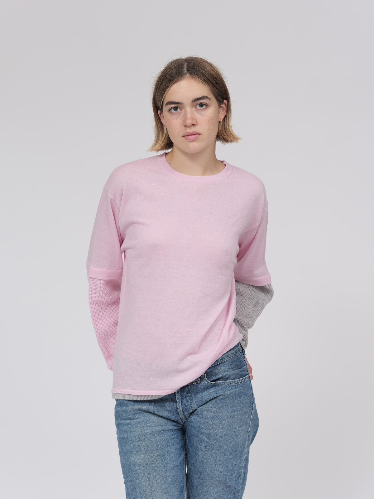 Pink & Grey Double Layer