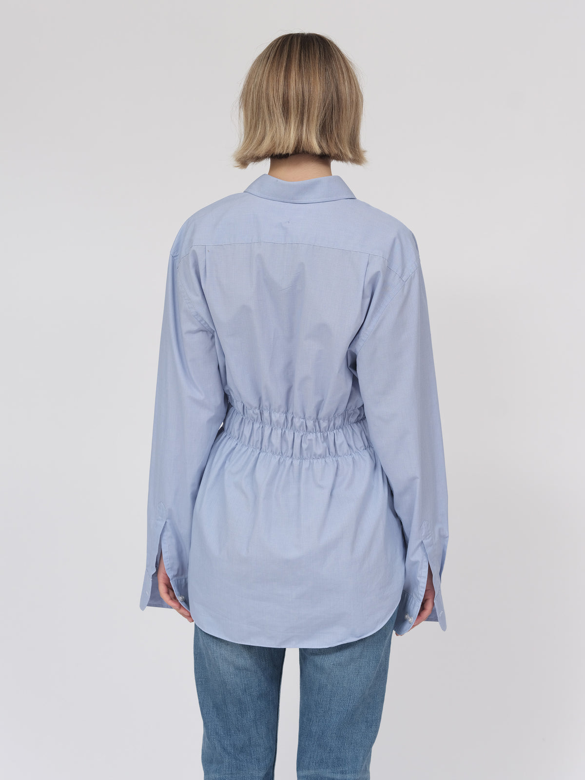 Blue Elastic Shirt