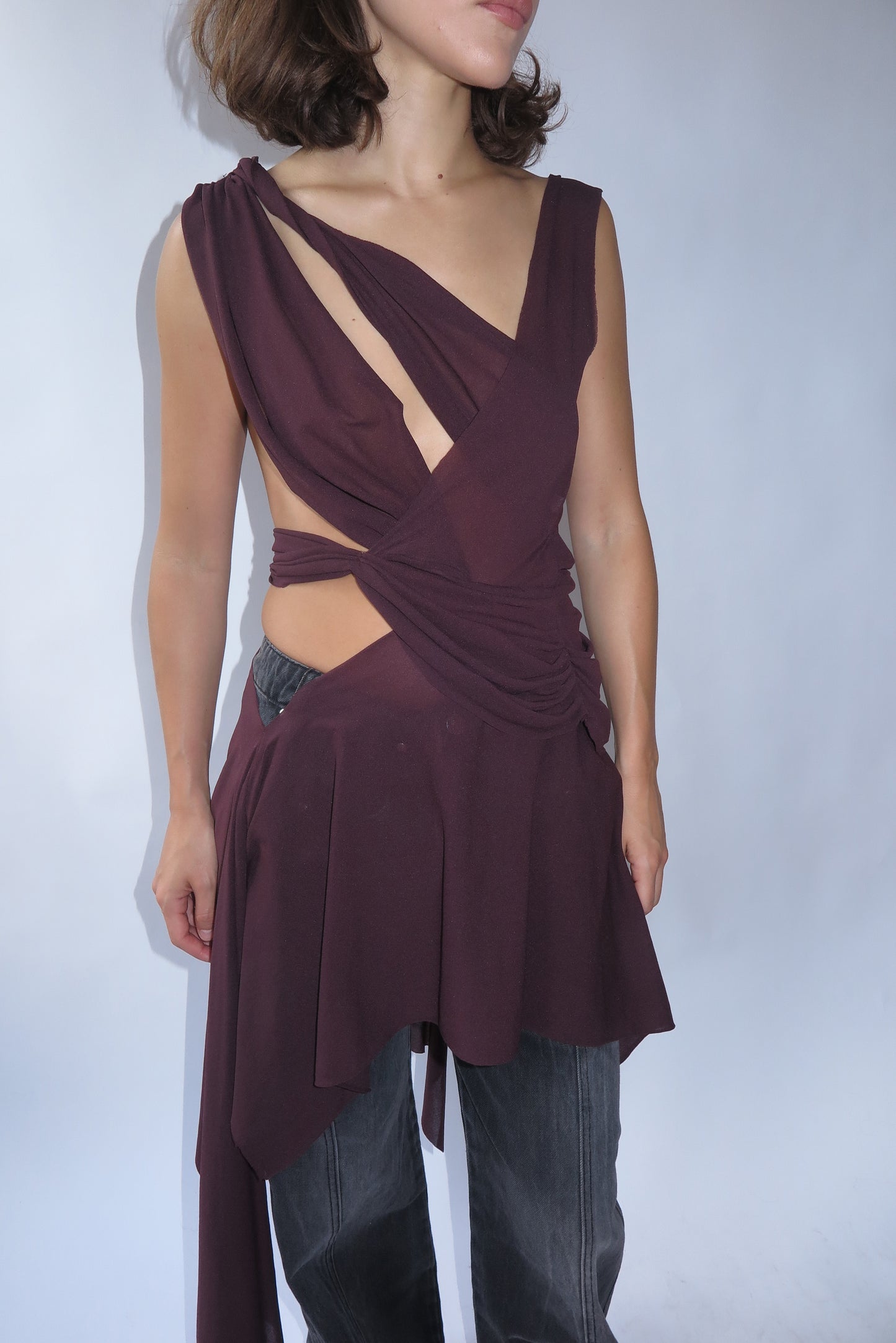 Celine dress brown tulle