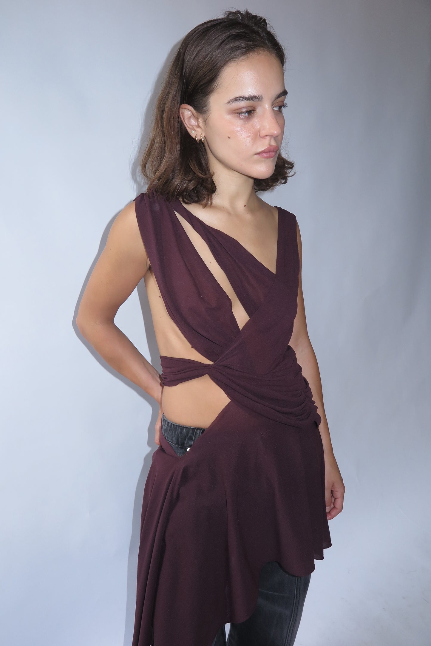 Celine dress brown tulle