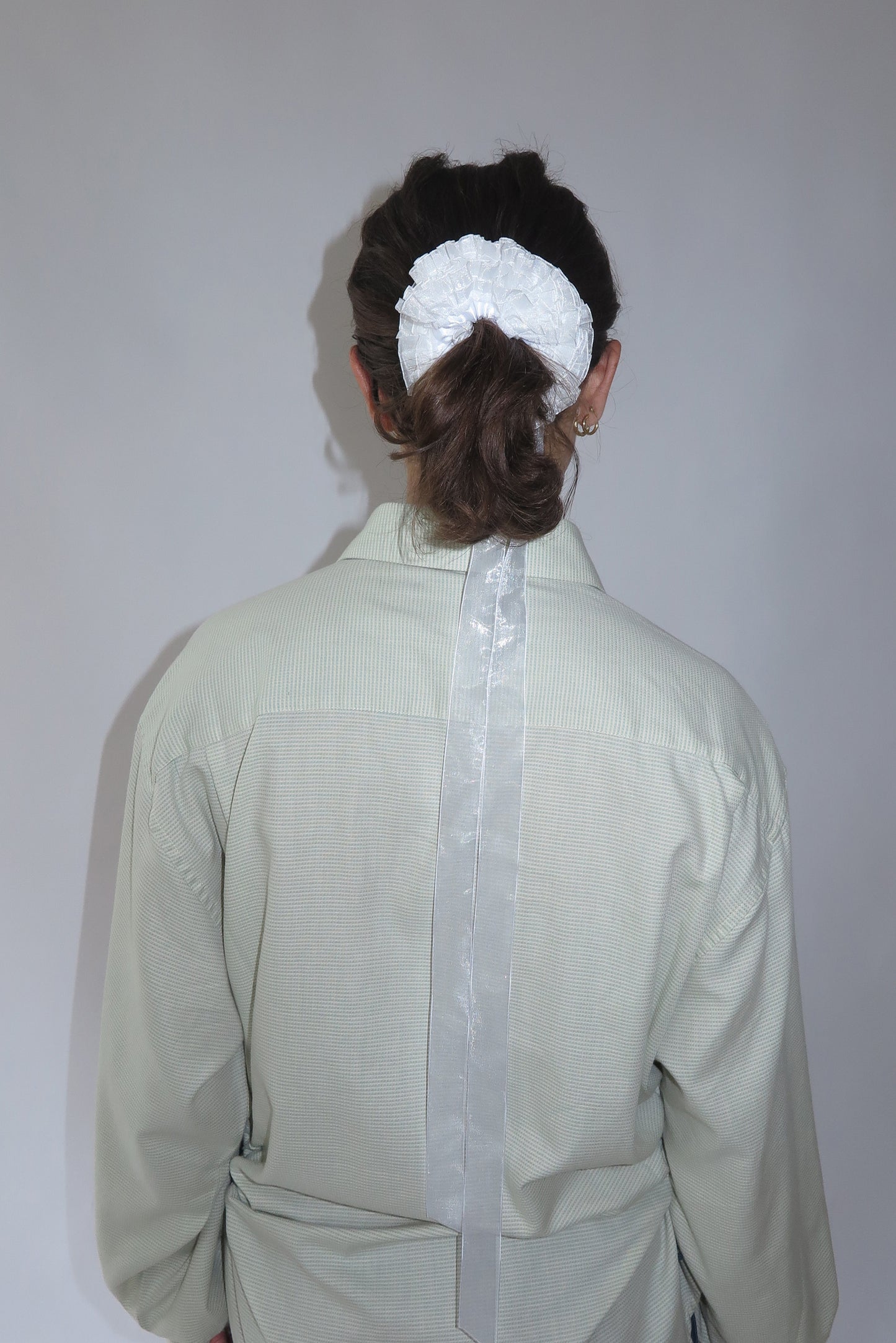 Moon Pleated Ruffle Scrunchie