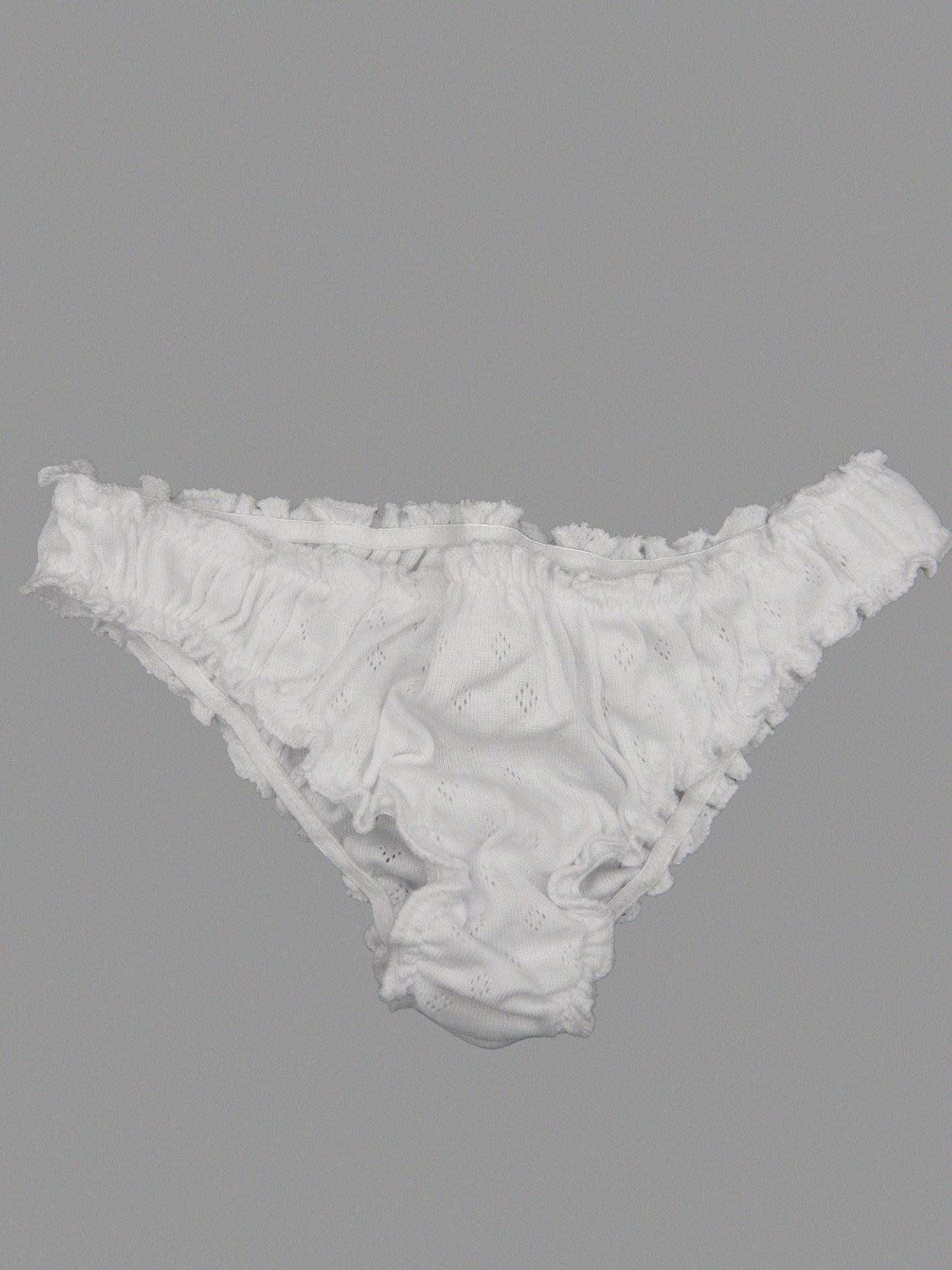 White Pointelle Knickers