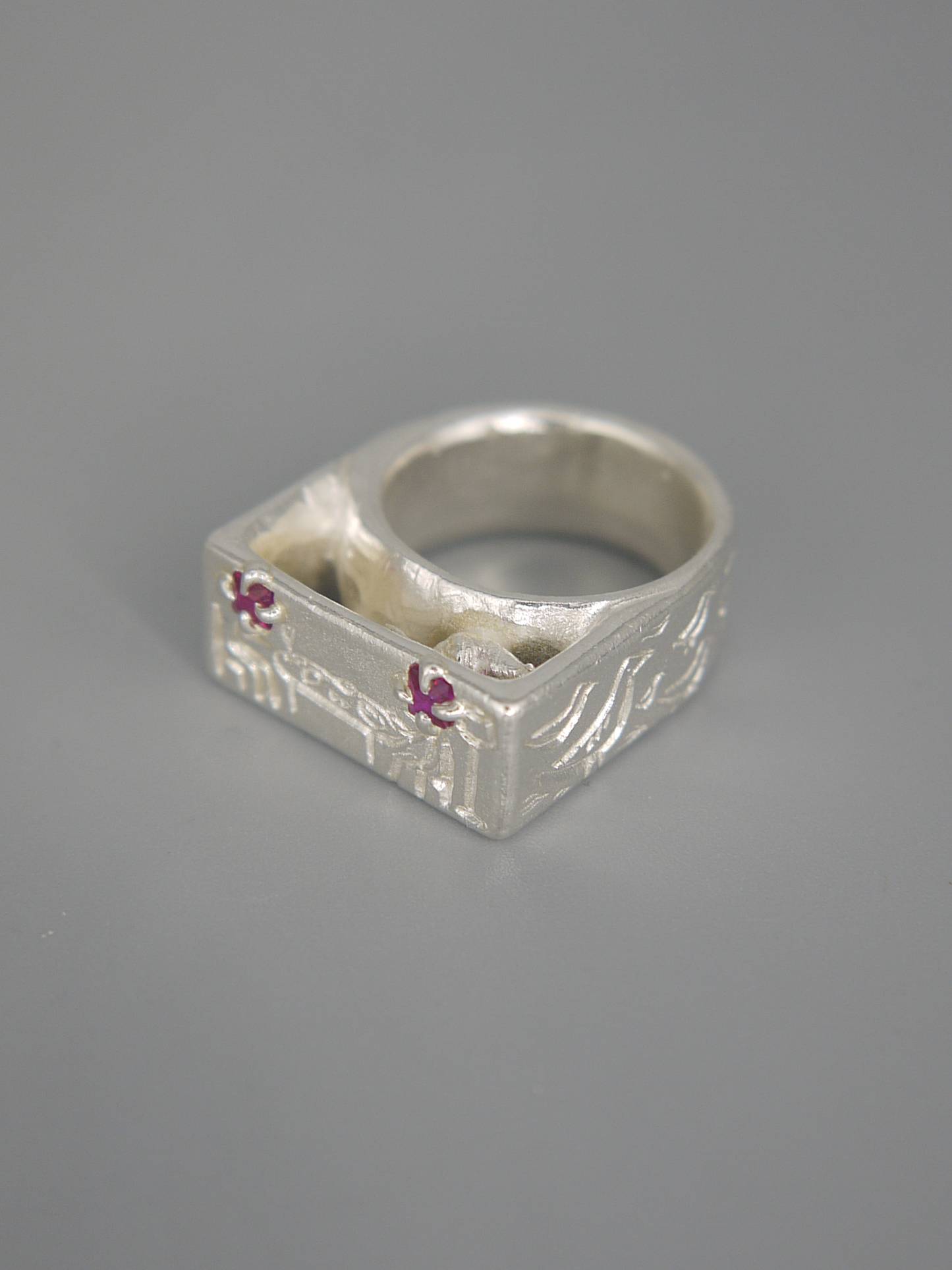 Bird and Comet + Two Rubies Ring