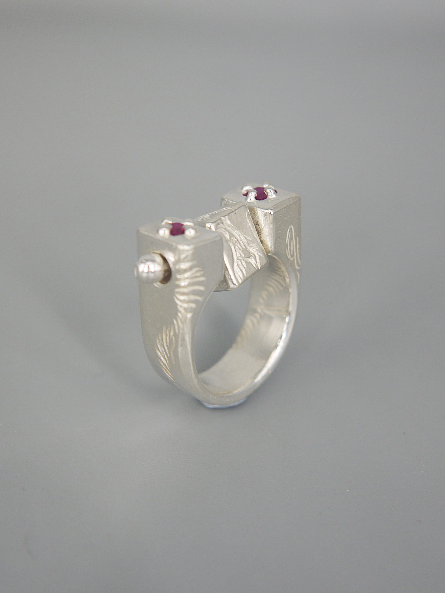 Flying Birds + Two Rubies Ring