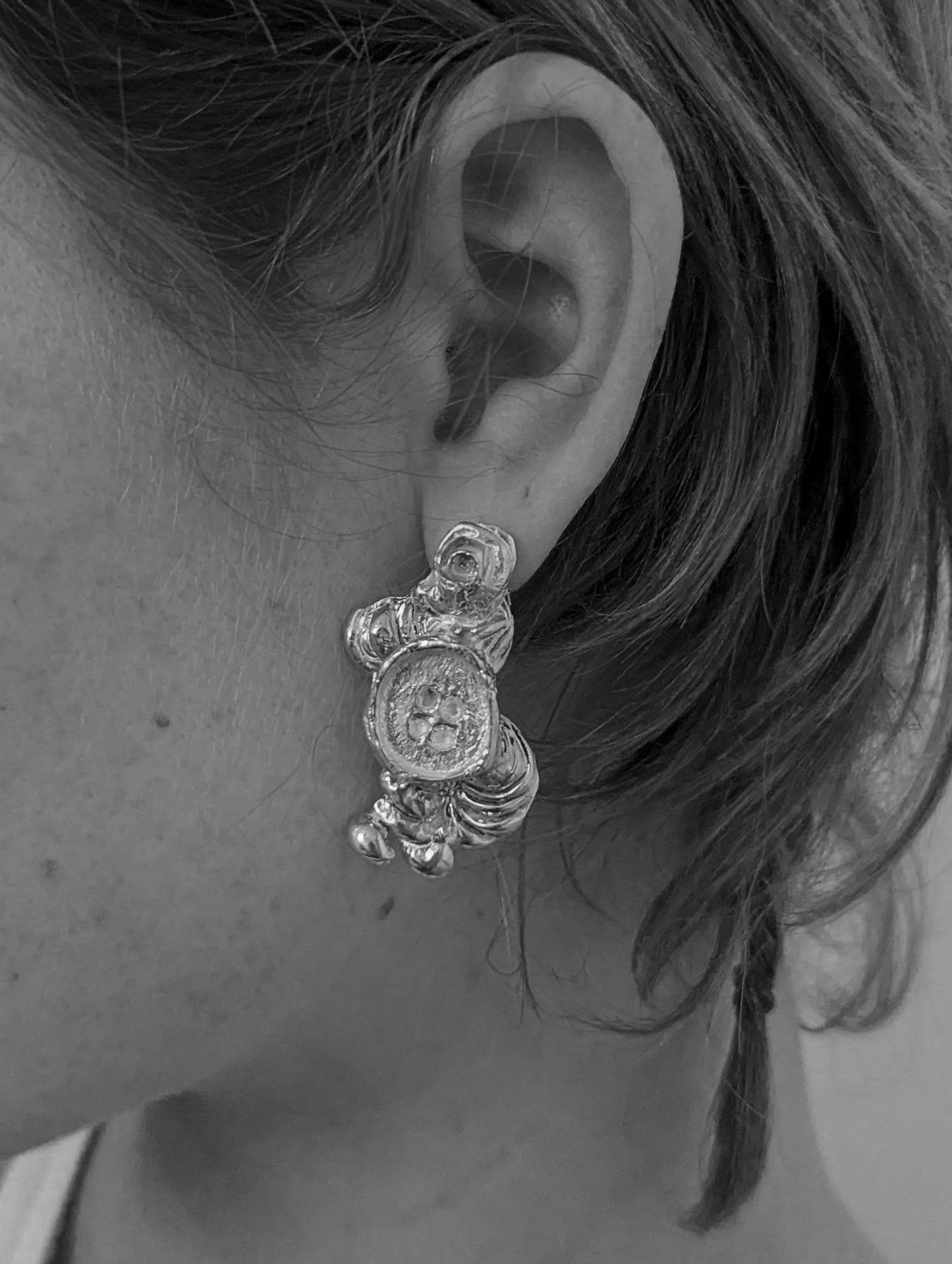 Button Earrings