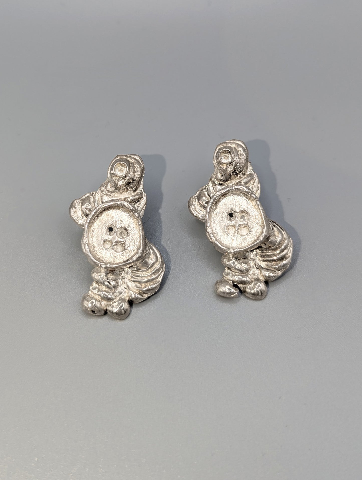 Button Earrings