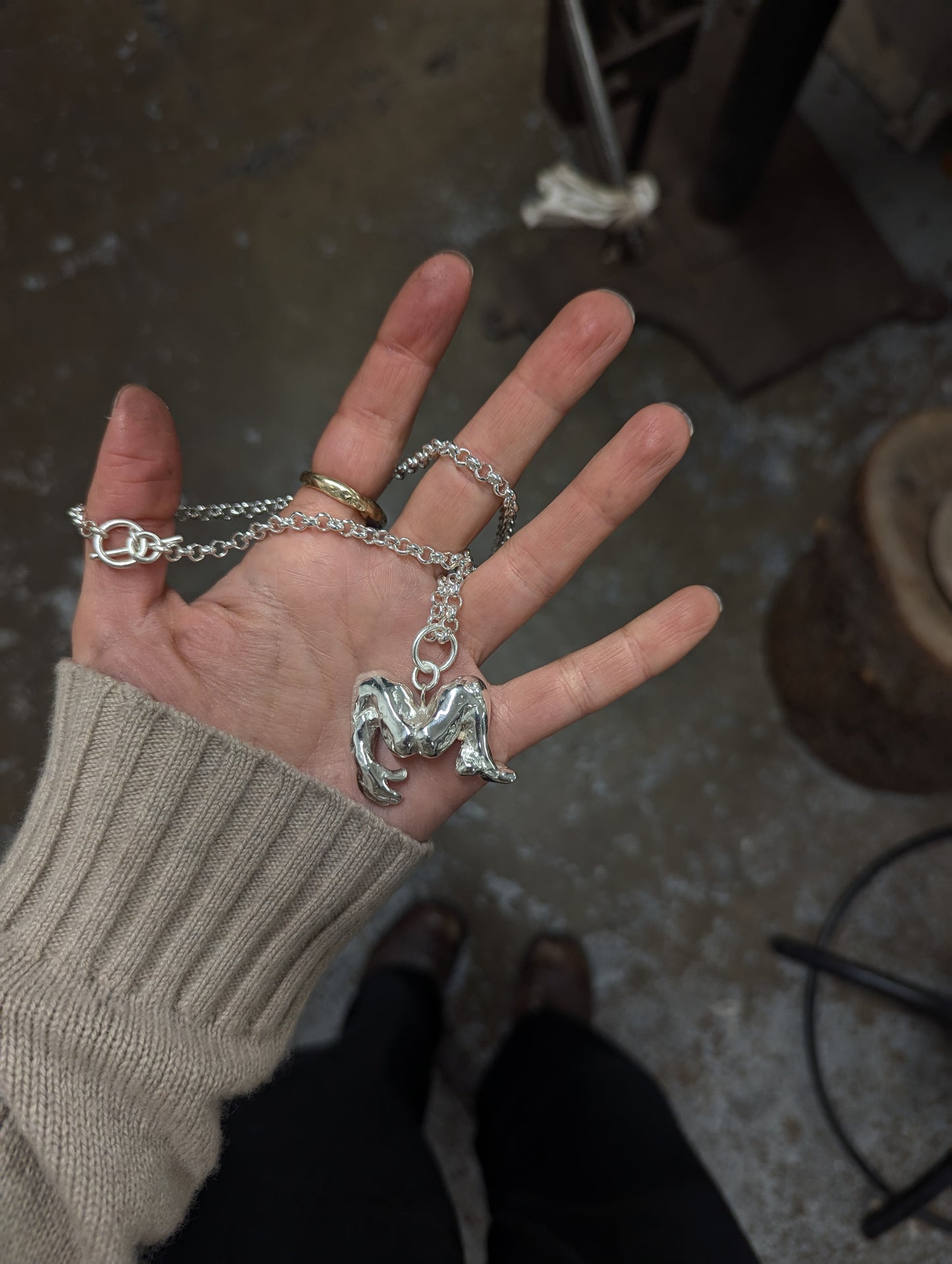 Toes For Finger Necklace