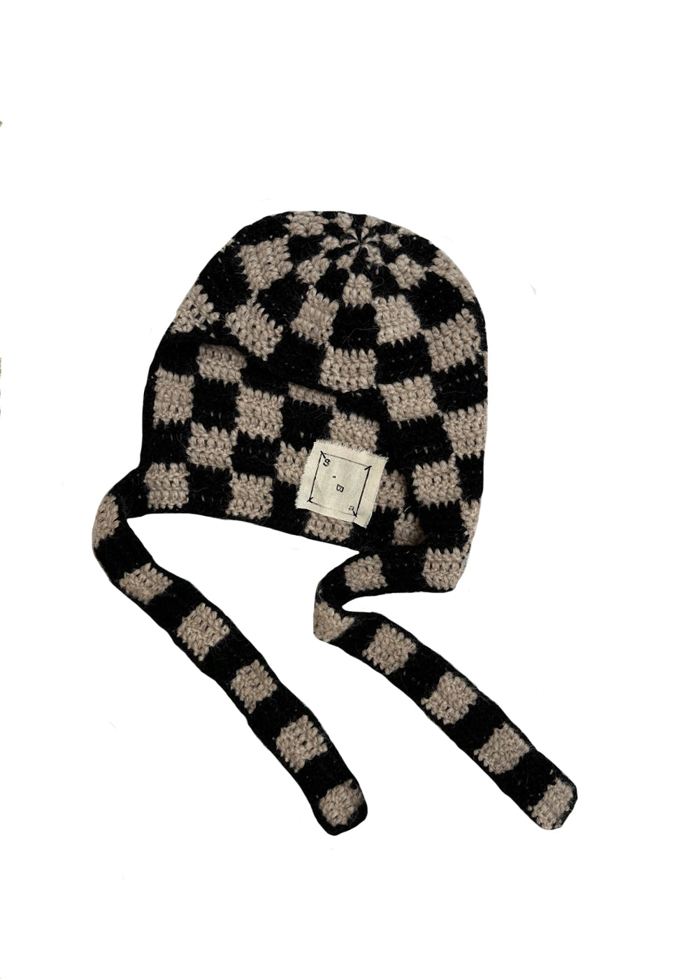 Crochet Hood (black beige)