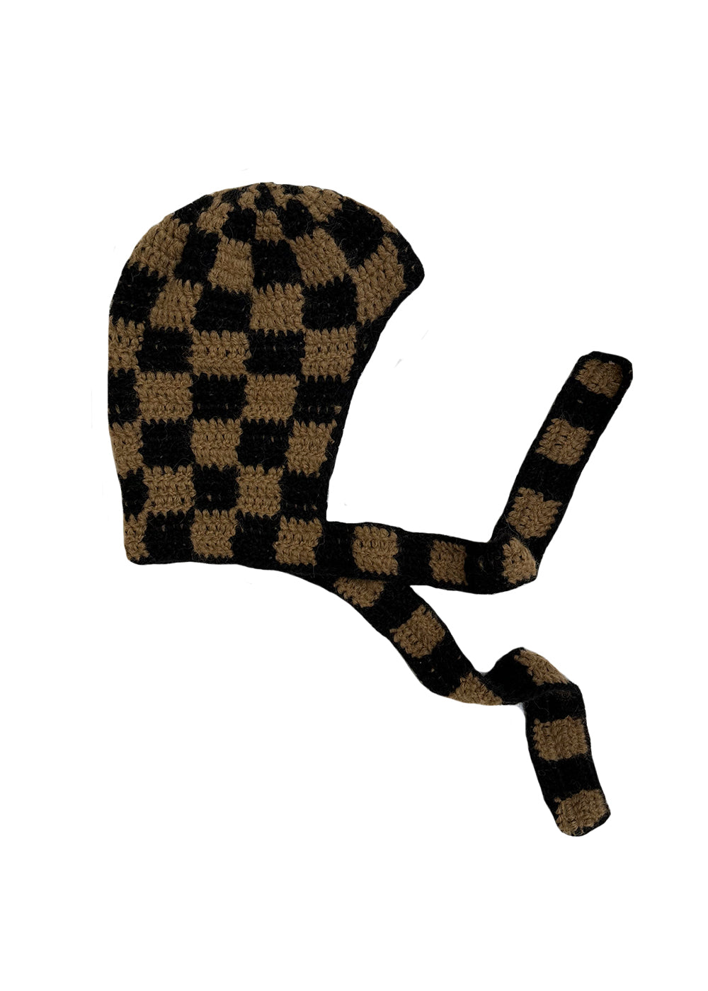 Crochet Hood (brown/black)