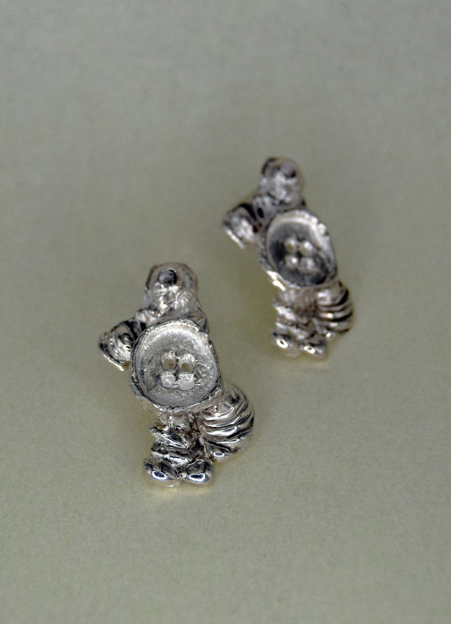 Button Earrings
