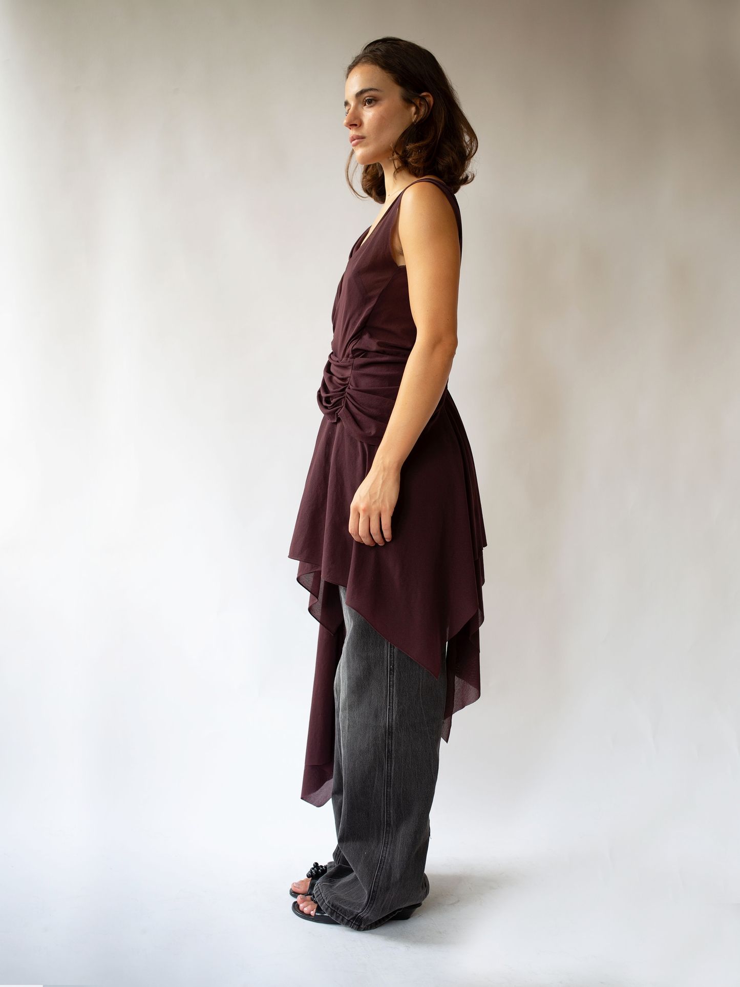 Celine dress brown tulle