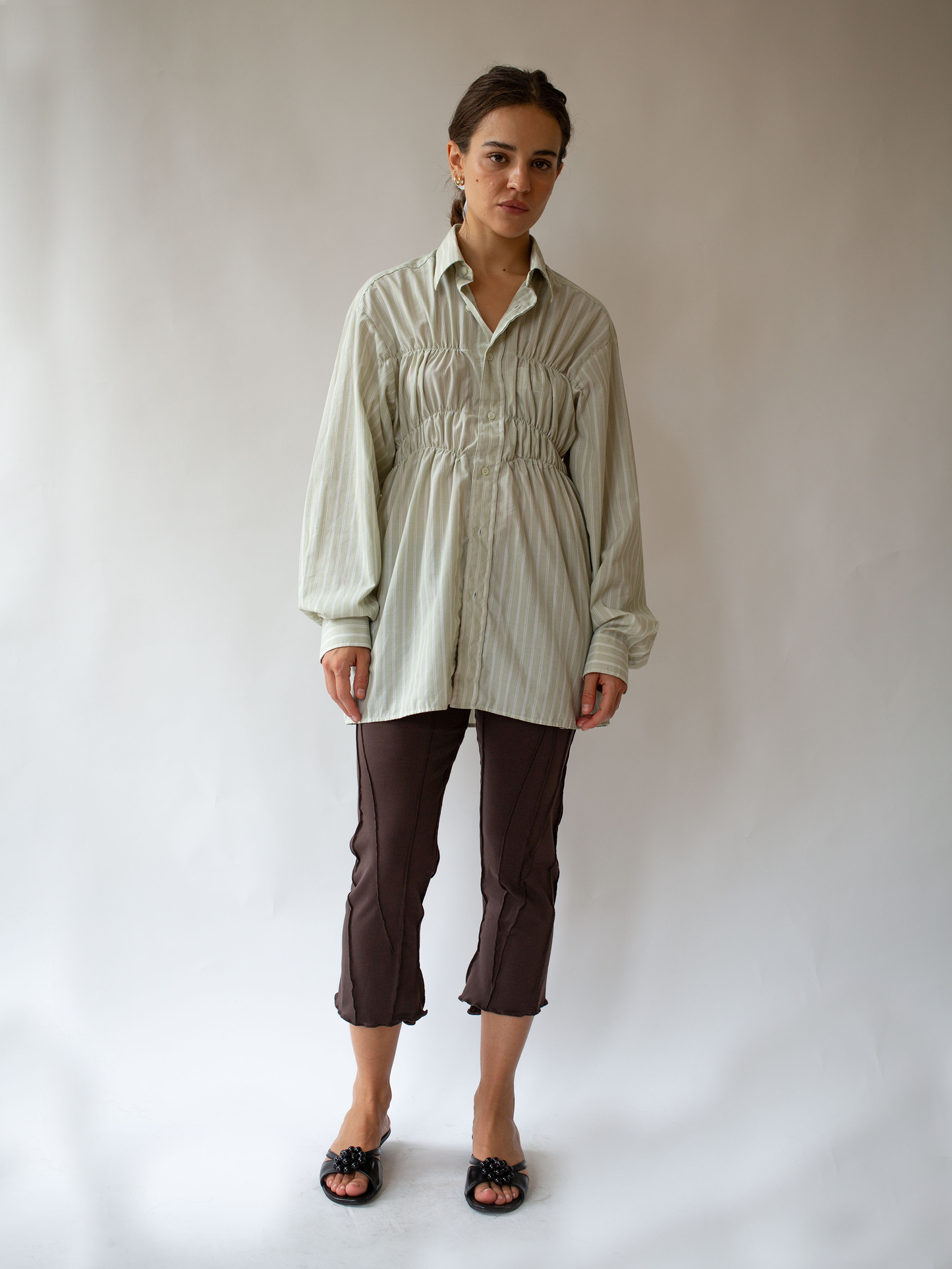 Light Green Elastic Shirt
