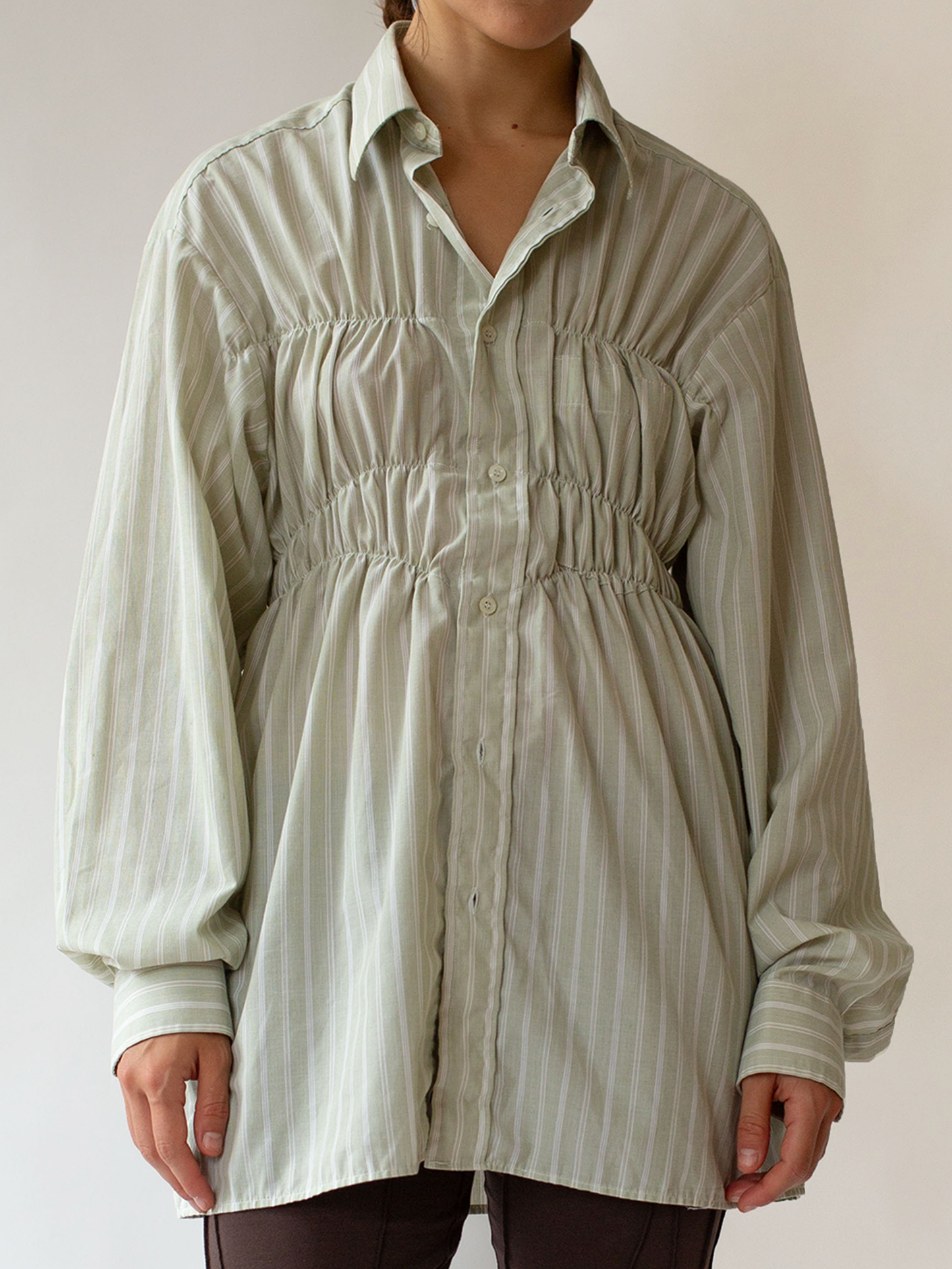 Light Green Elastic Shirt