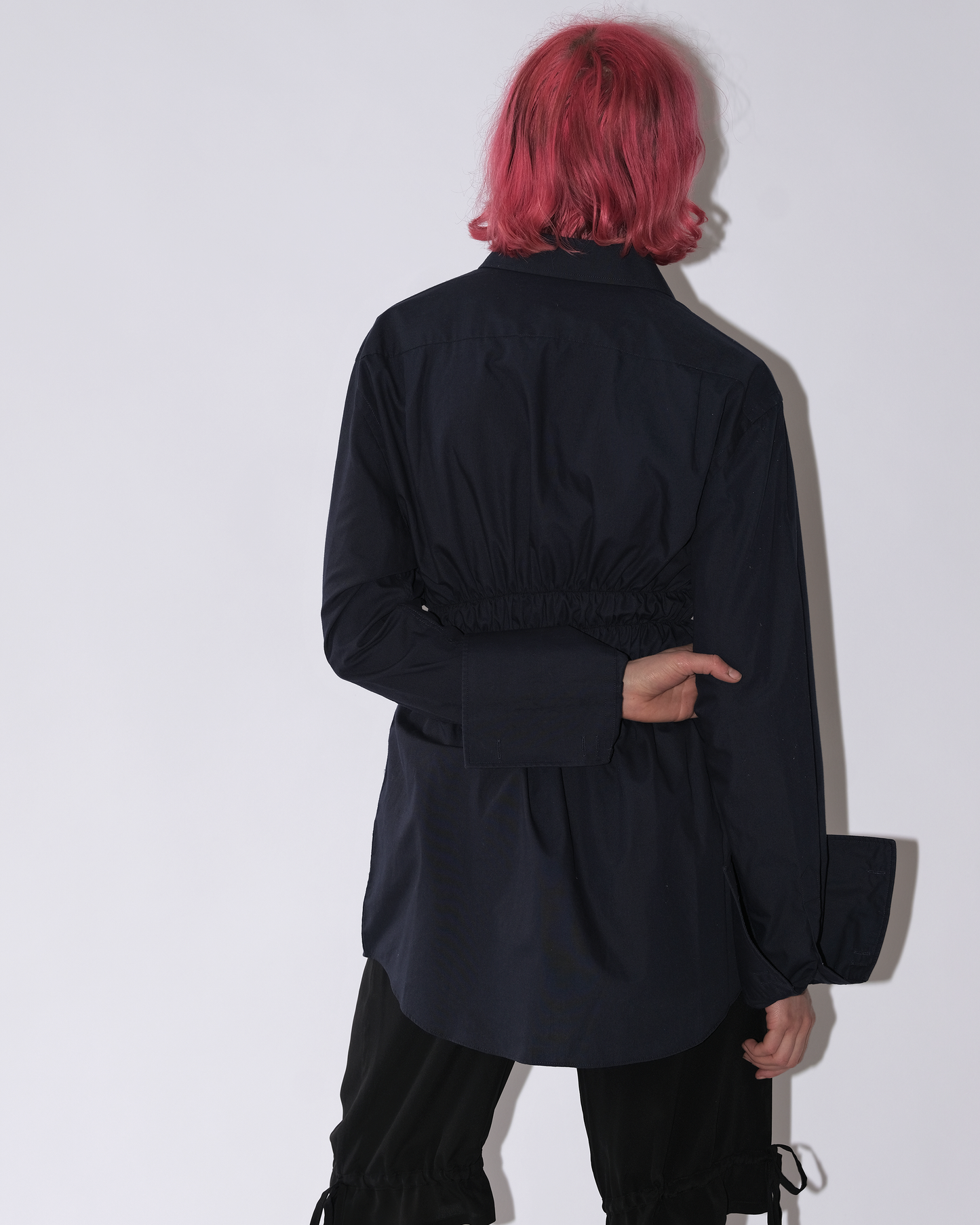Navy Elastic Shirt