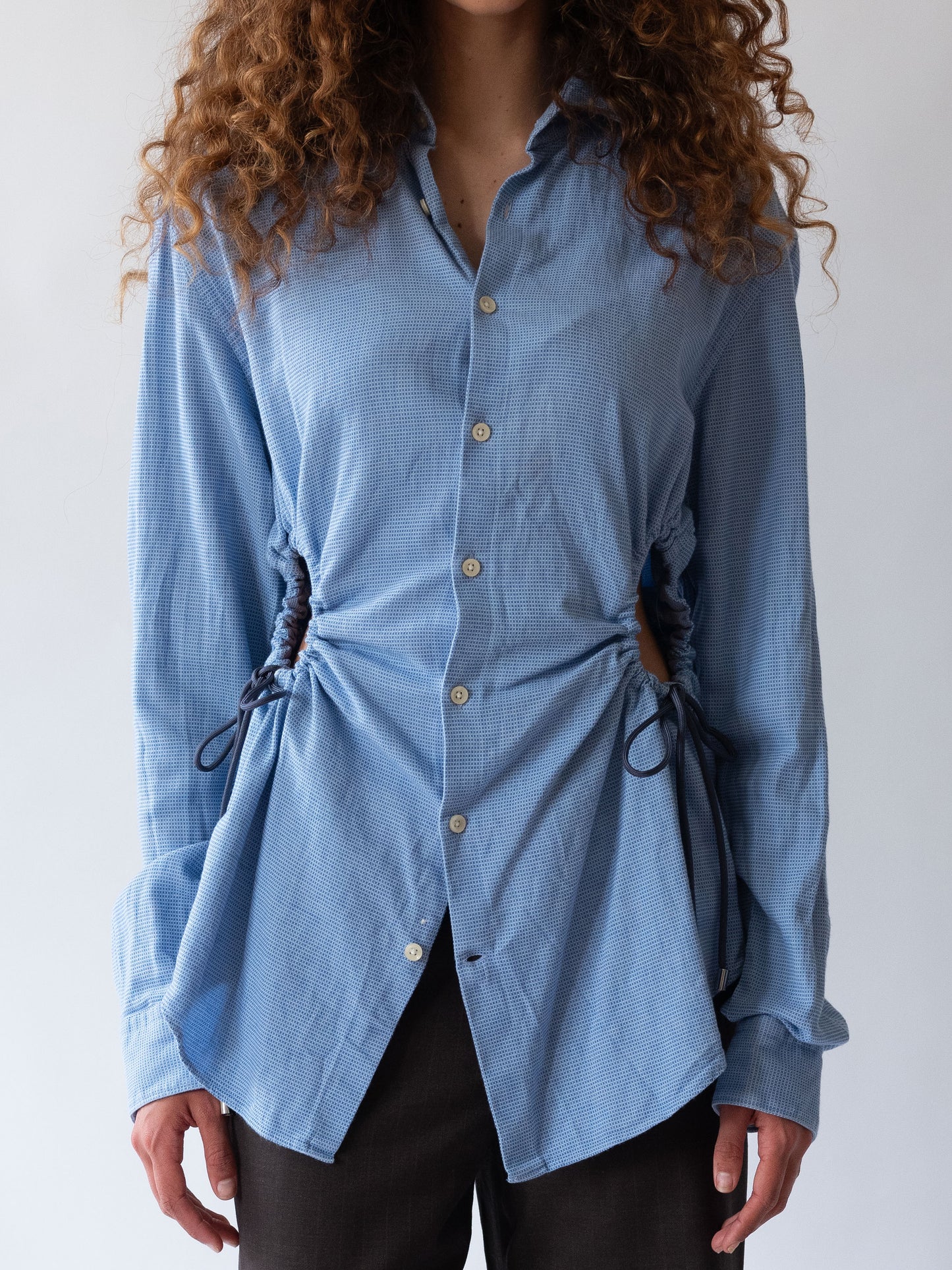 Blue Cinch Shirt