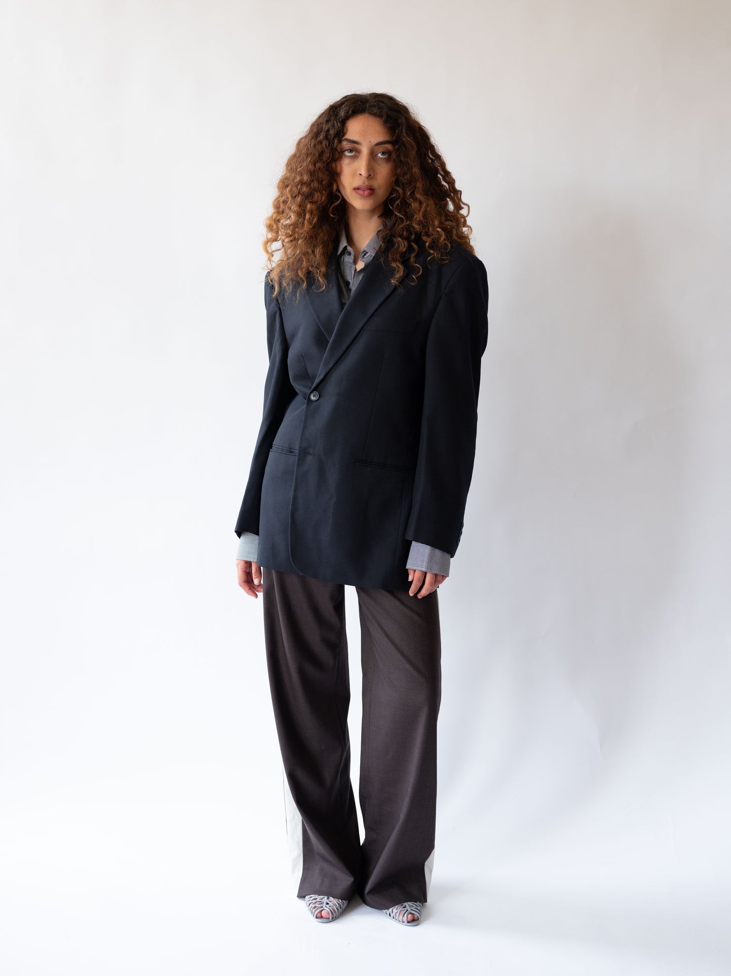 Navy Hardware Back Blazer
