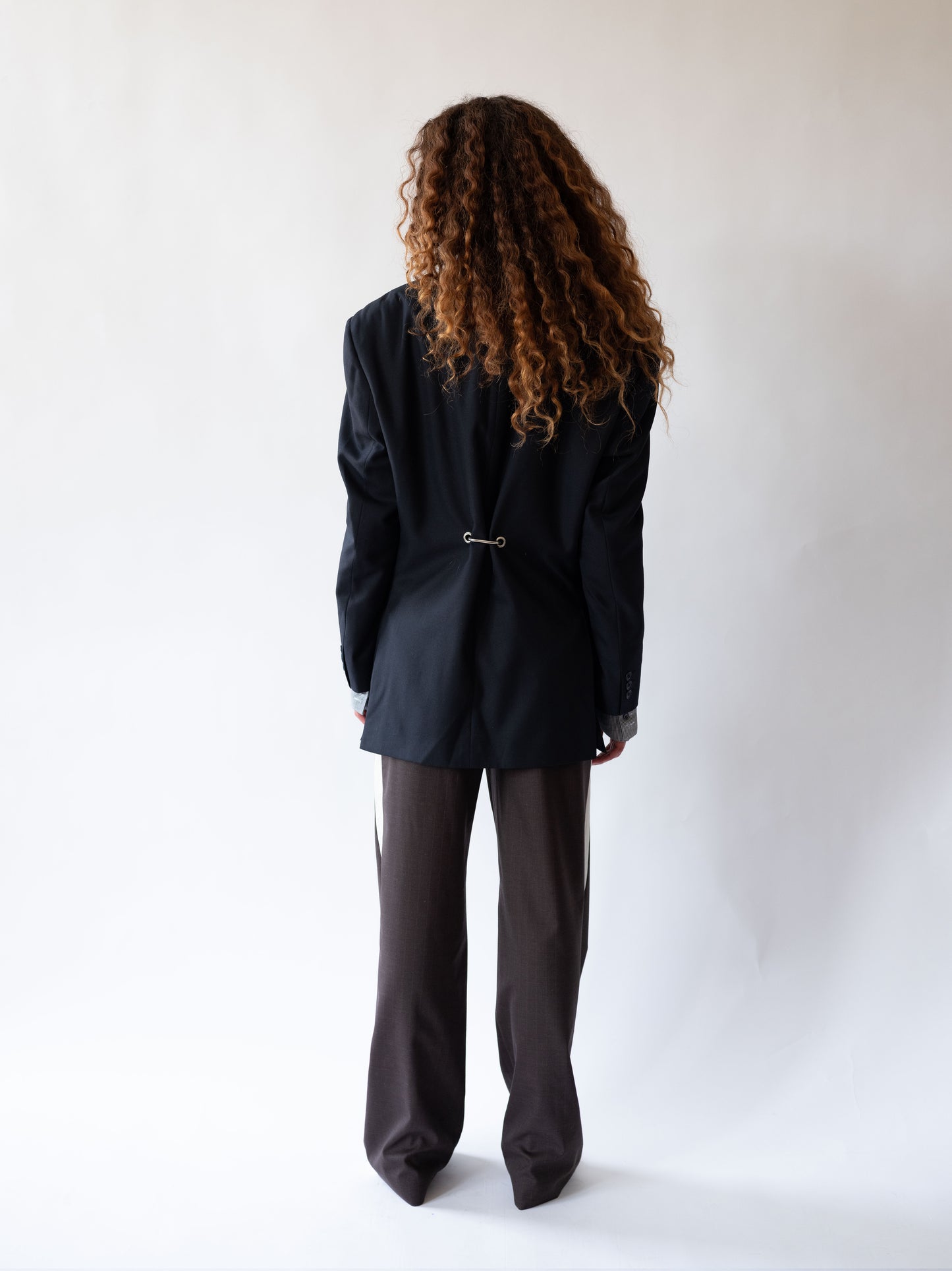 Navy Hardware Back Blazer