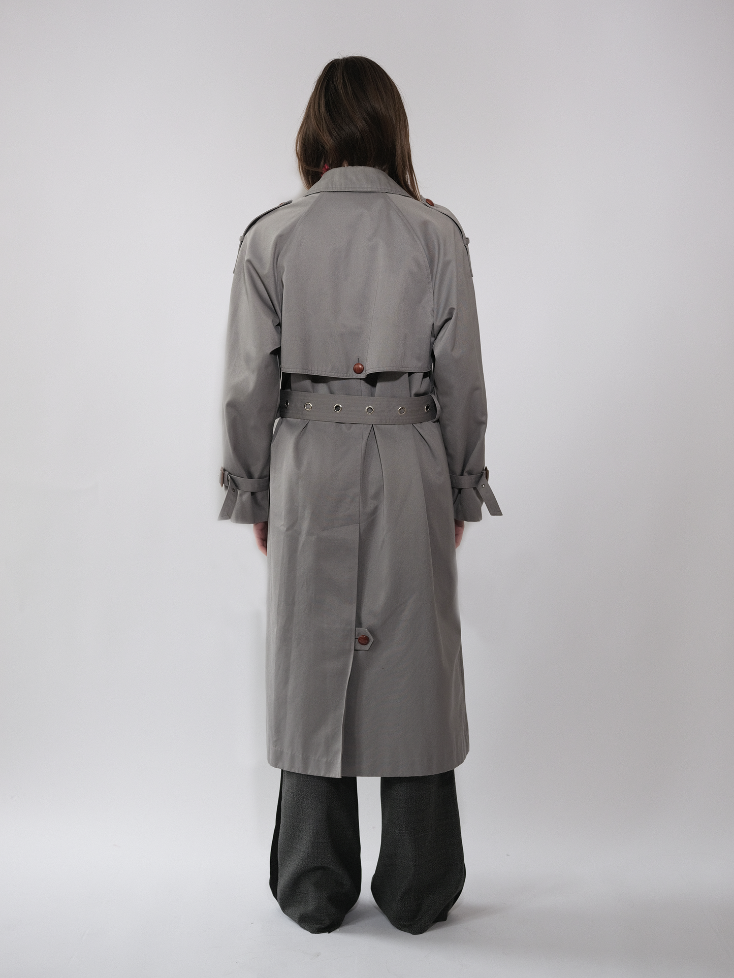Grey belted Trench