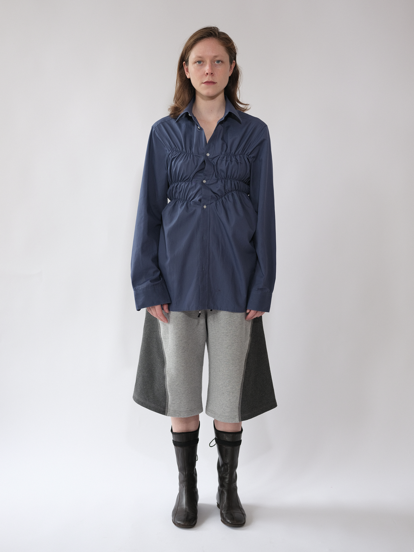 Blue Elastic Shirt