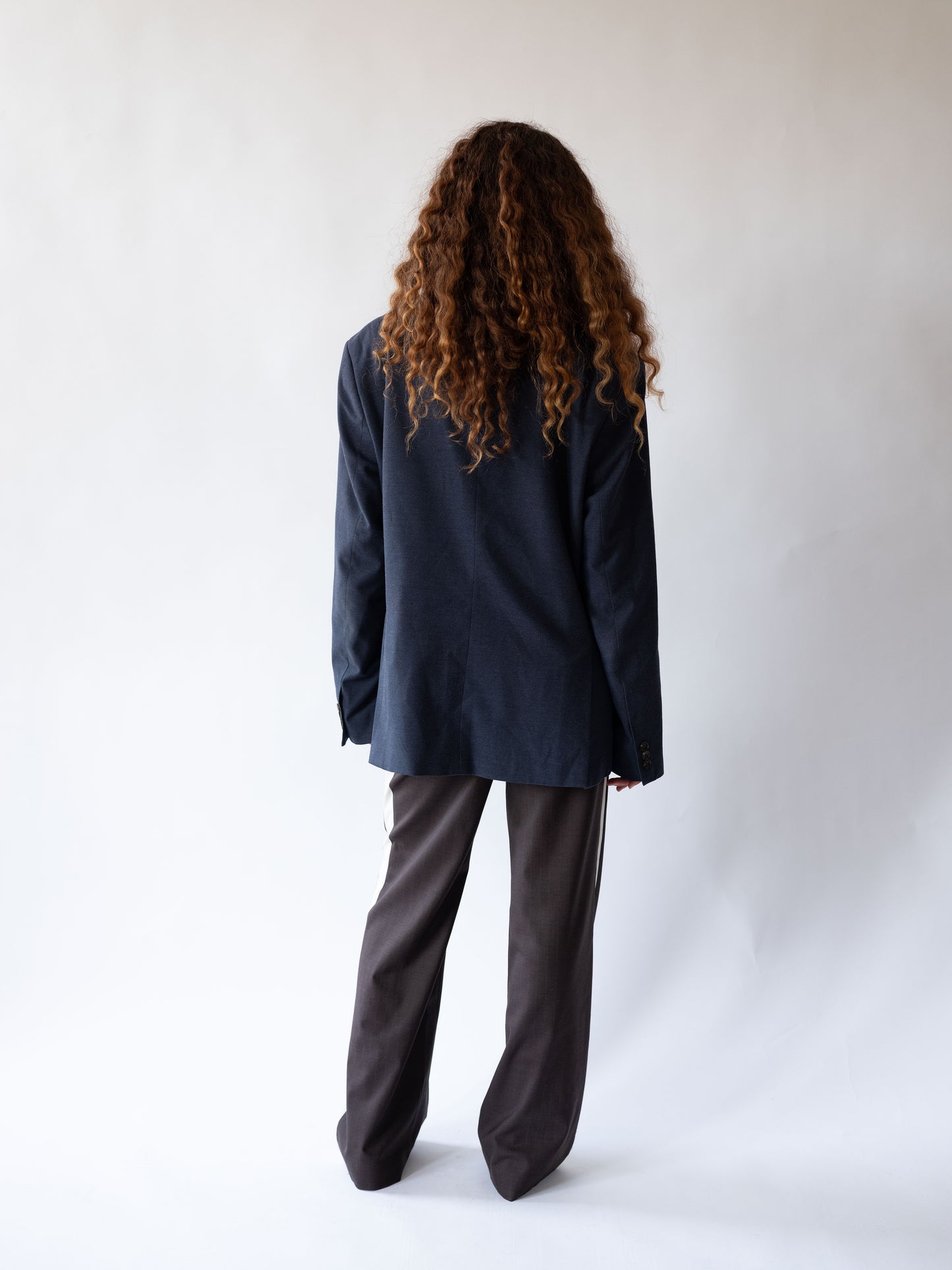 Royal Blue Hardware Front Blazer