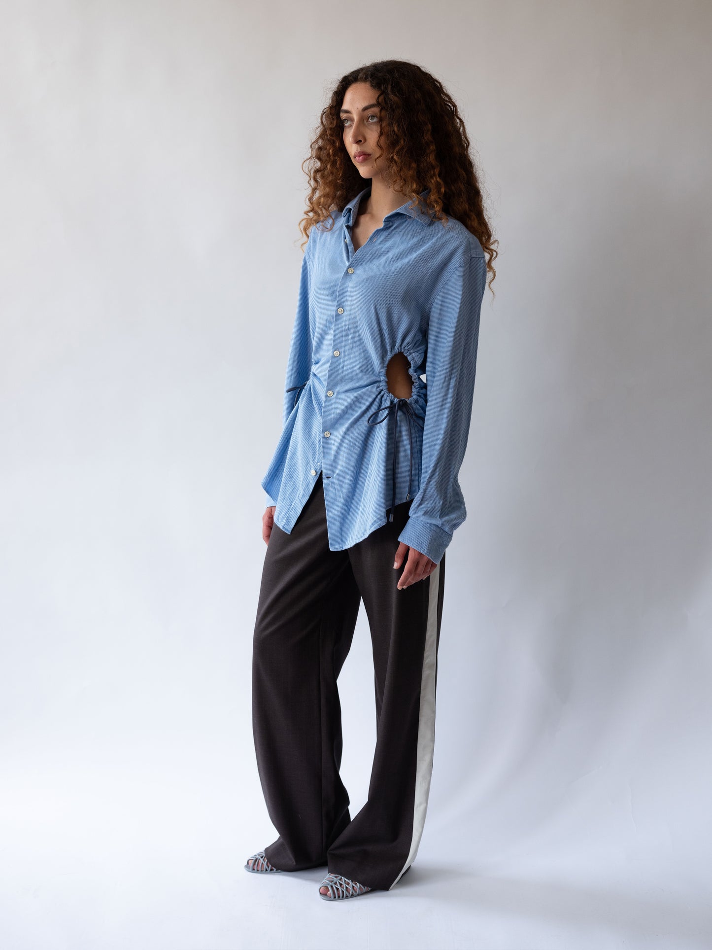 Blue Cinch Shirt