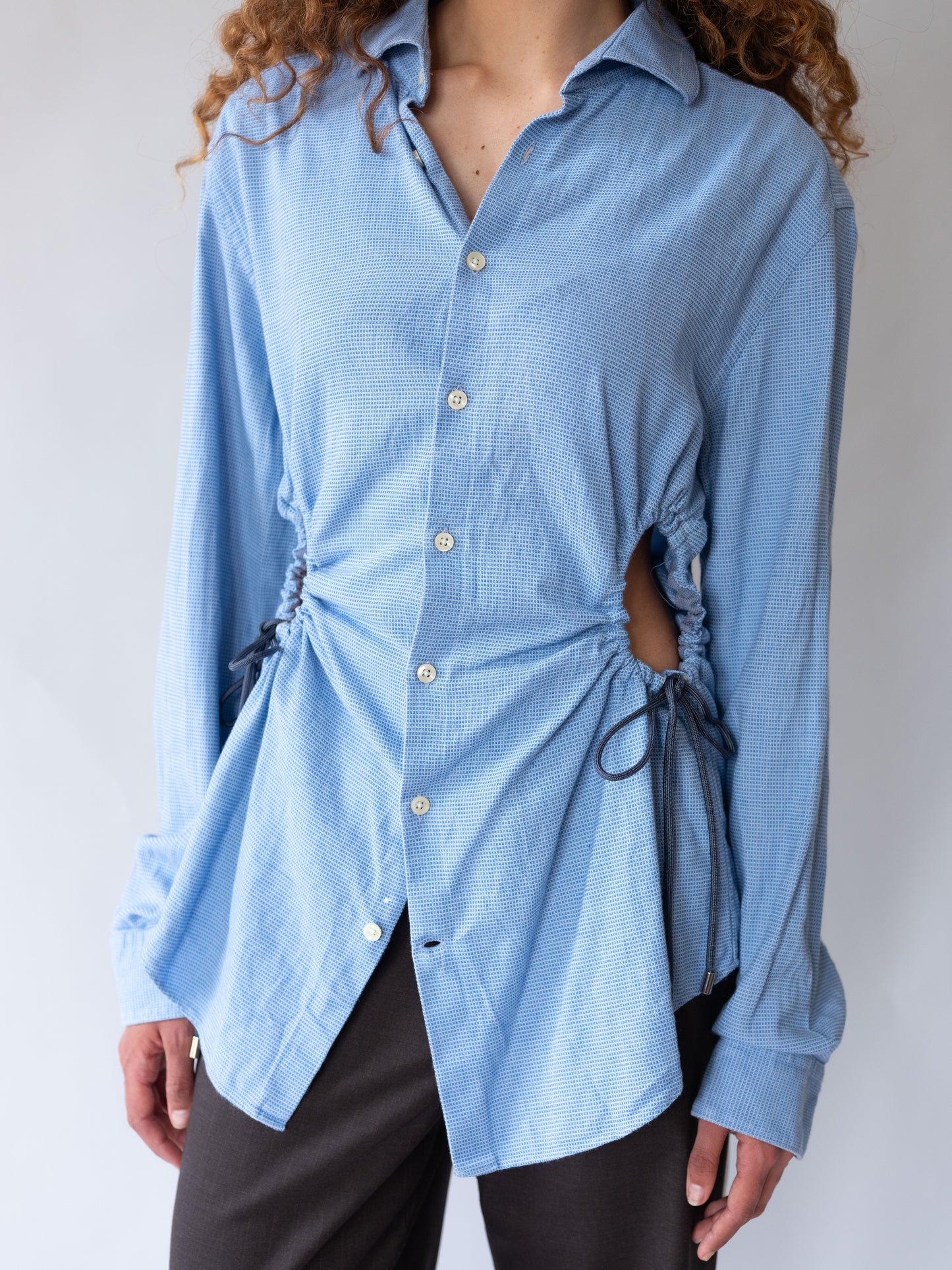 Blue Cinch Shirt