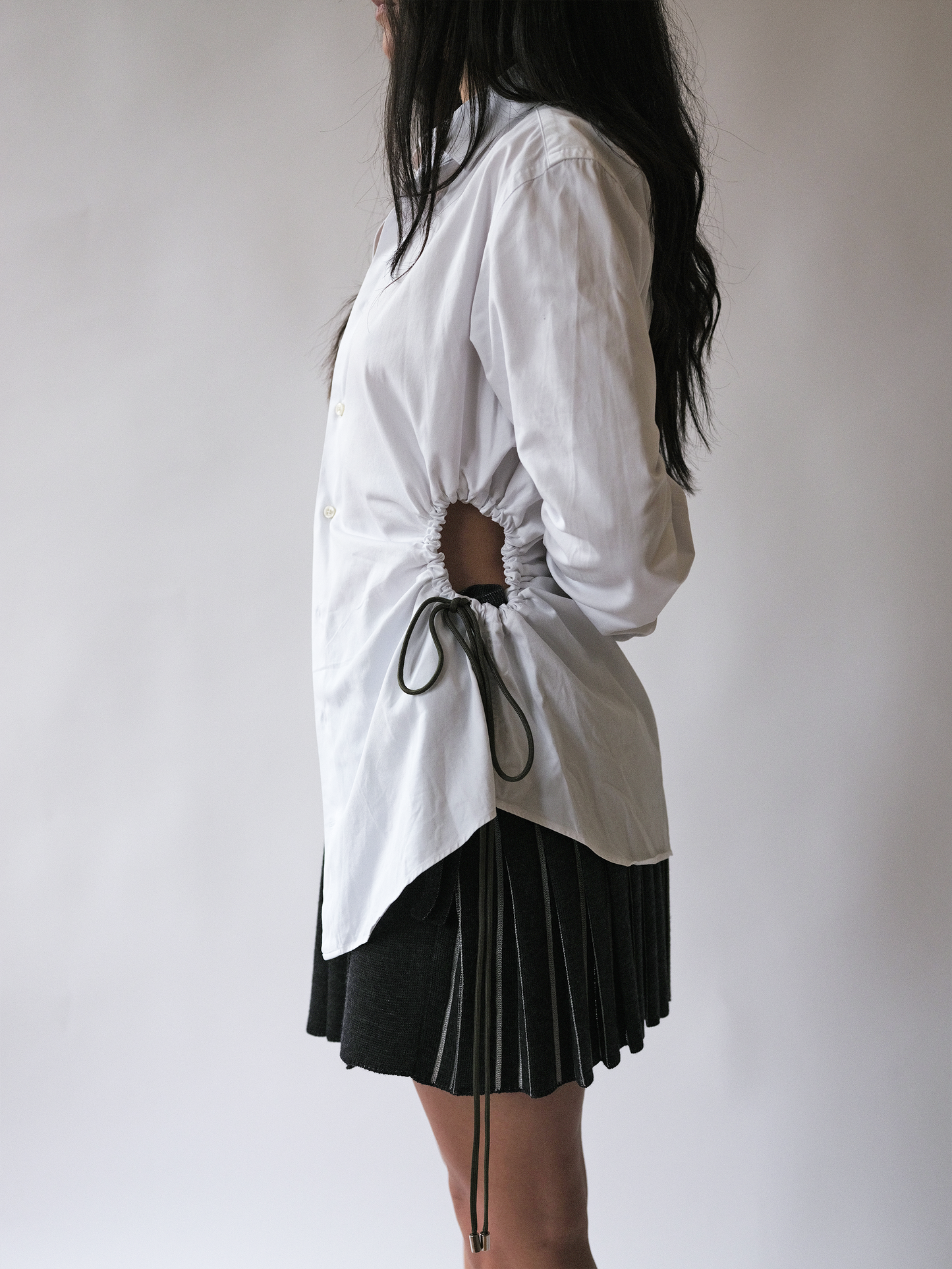 White Cinch Shirt