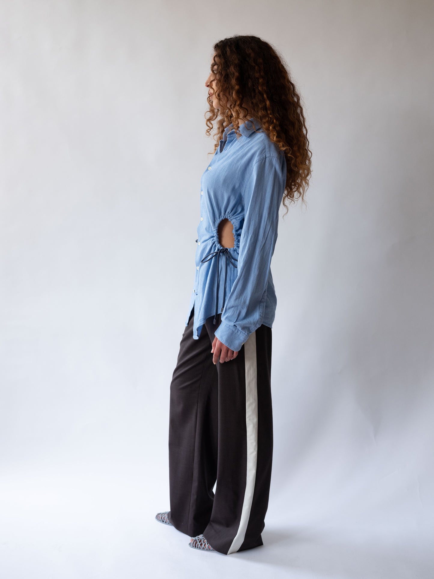 Blue Cinch Shirt