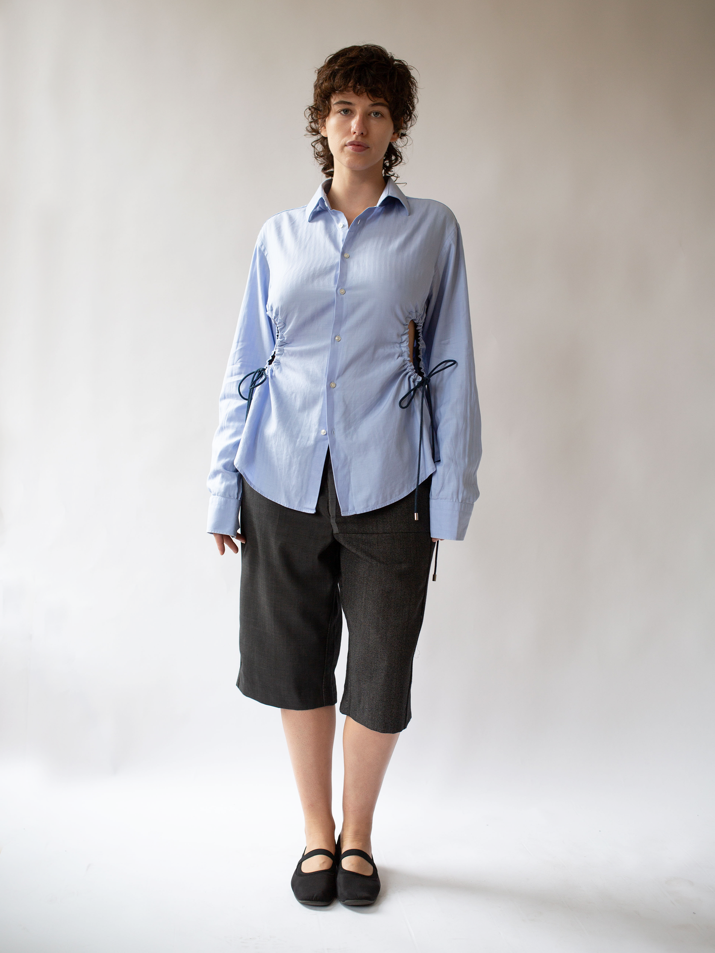 Blue Cinch Shirt