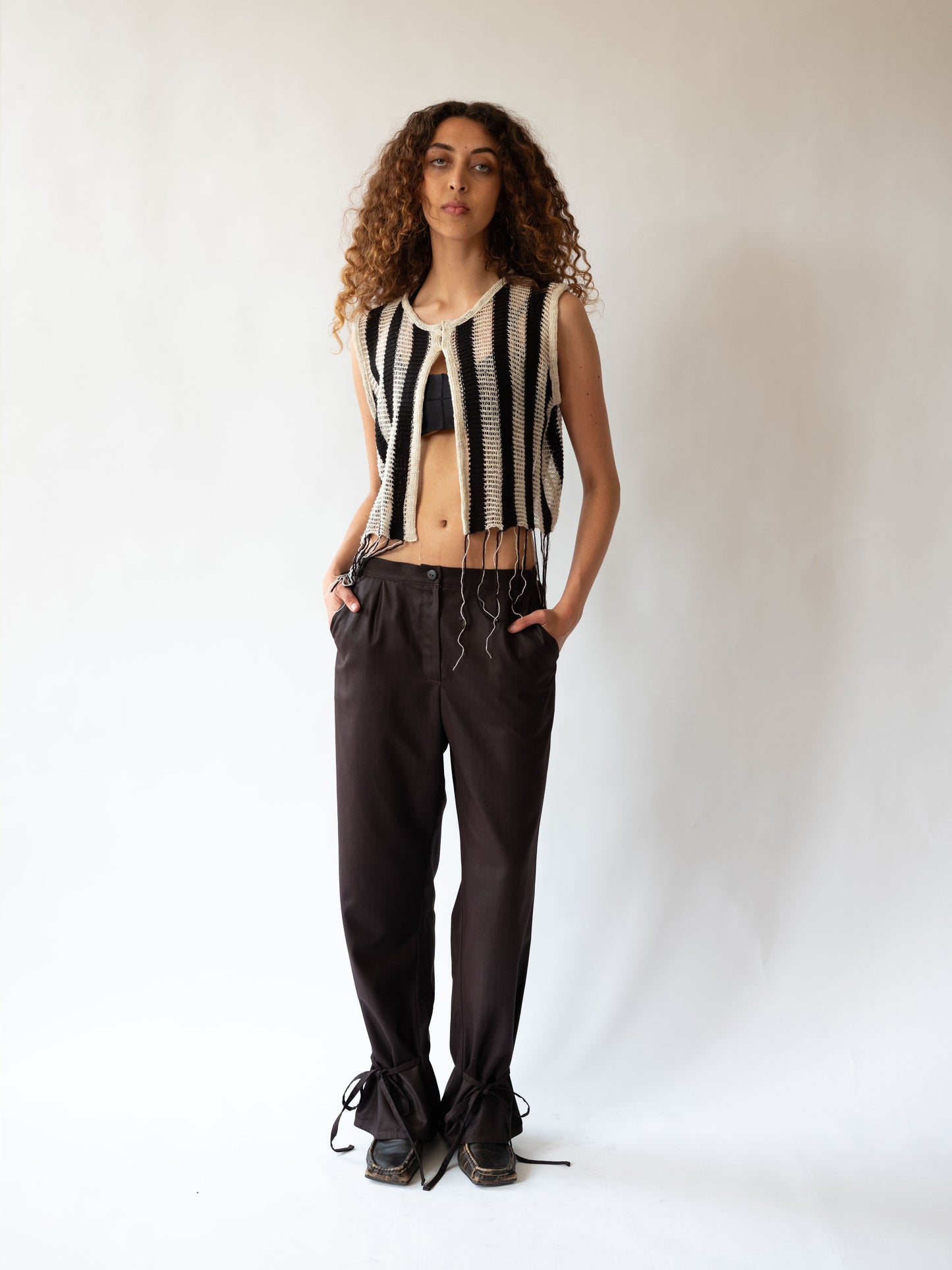 B&W sleeveless vest