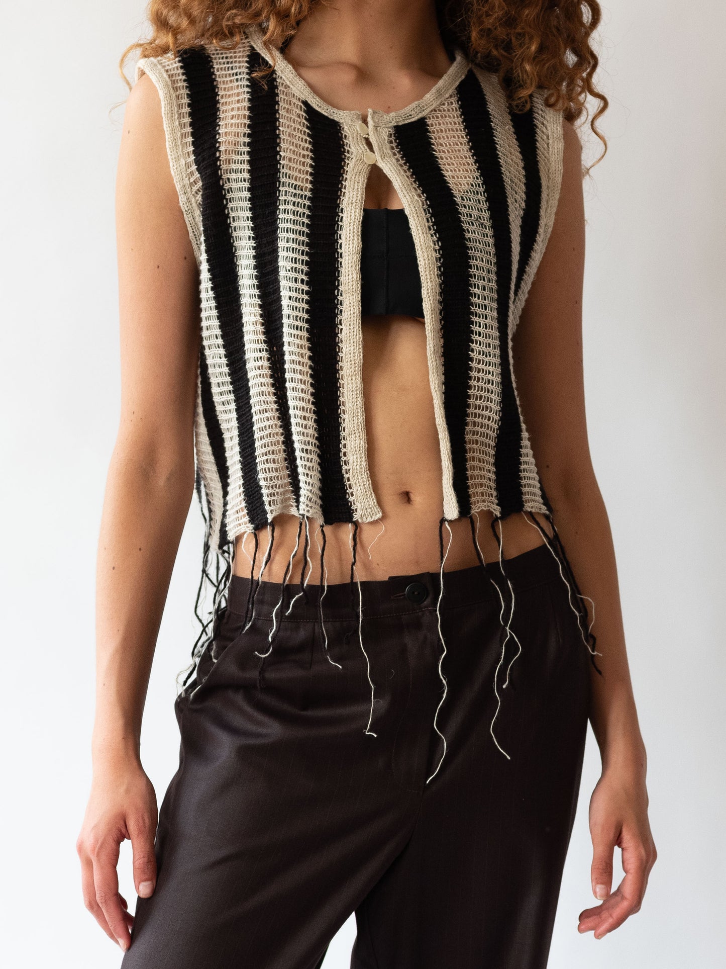 B&W sleeveless vest
