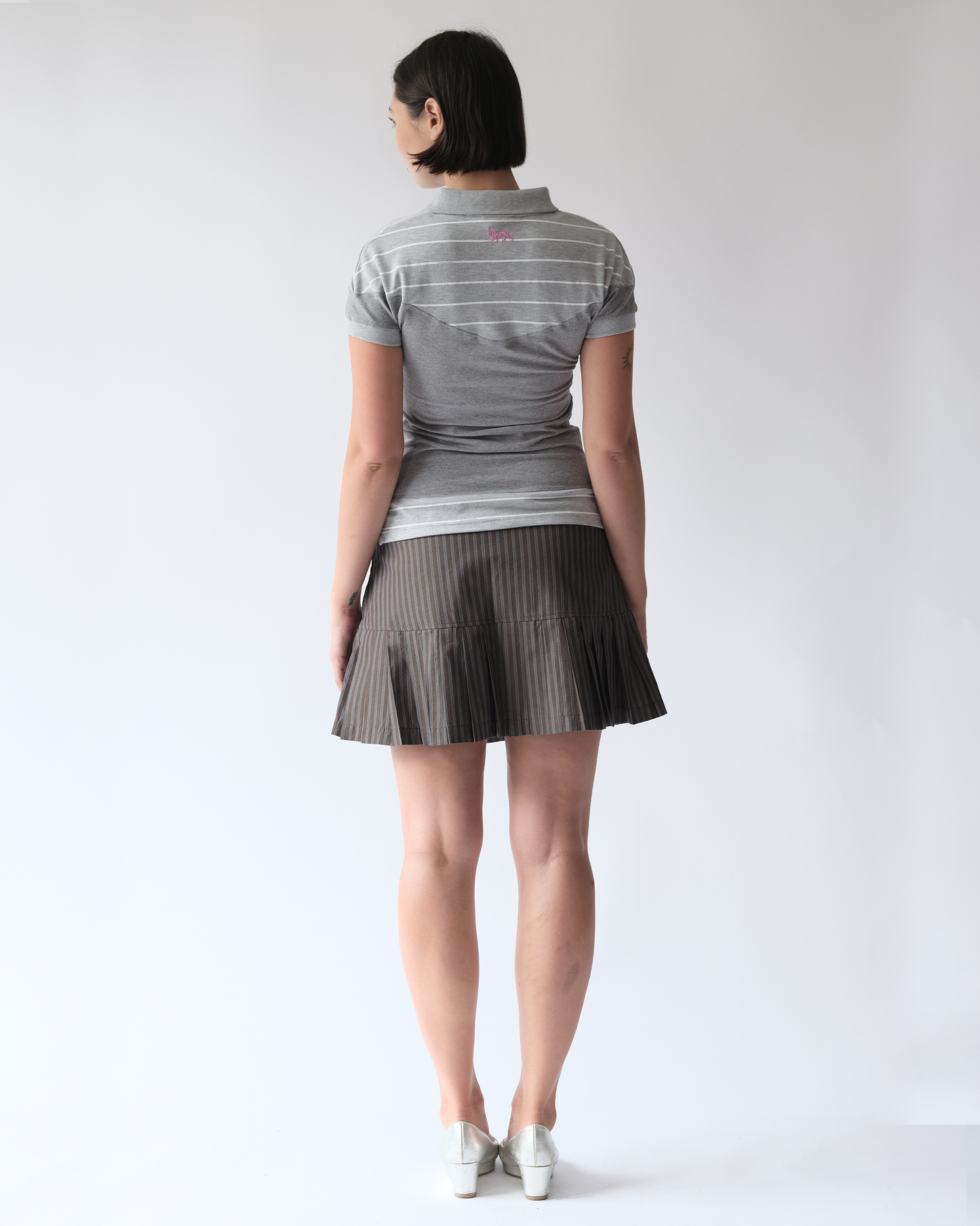 Polo Top Grey