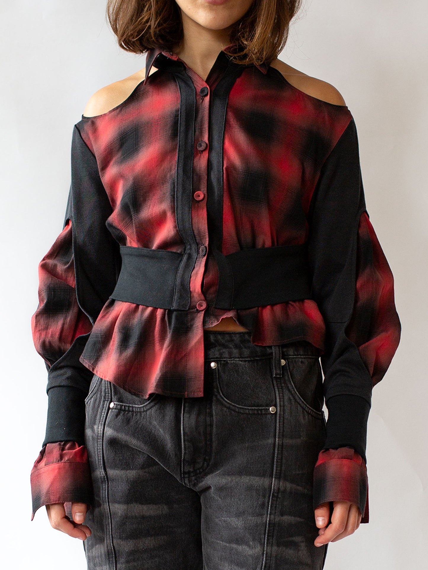Take me apart cardigan red/black