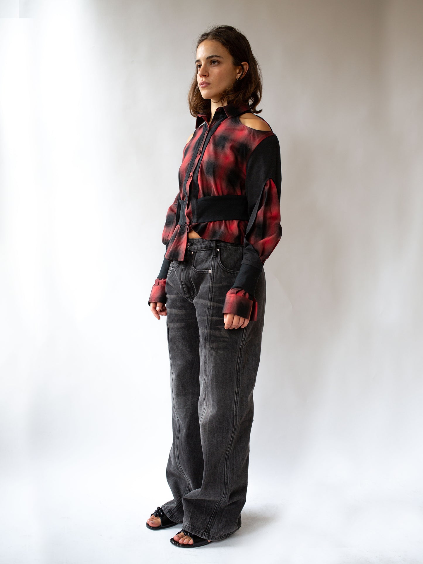 Take me apart cardigan red/black