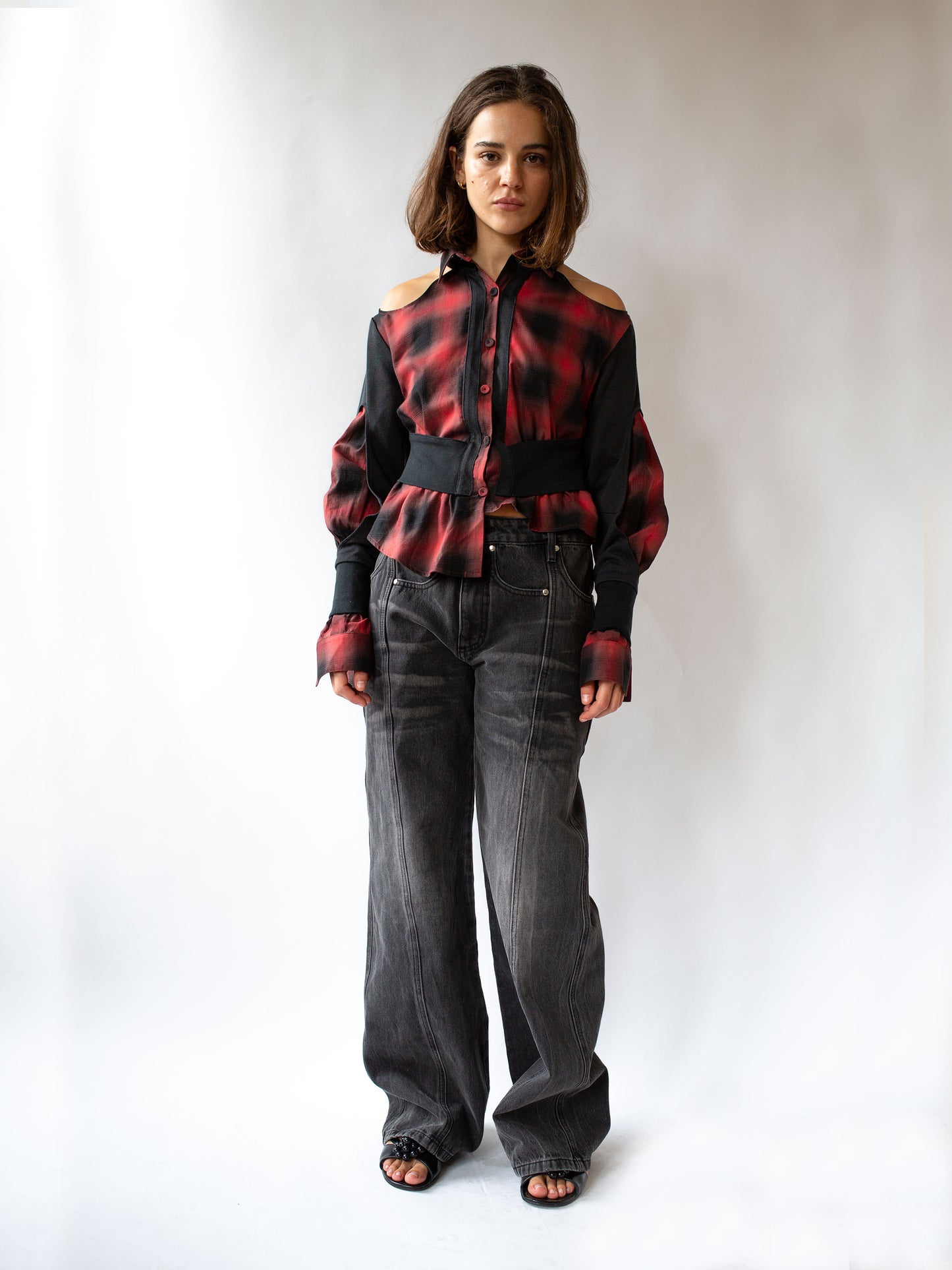 Take me apart cardigan red/black