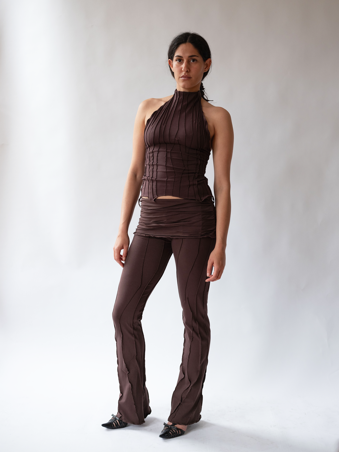 Halter Top Brown
