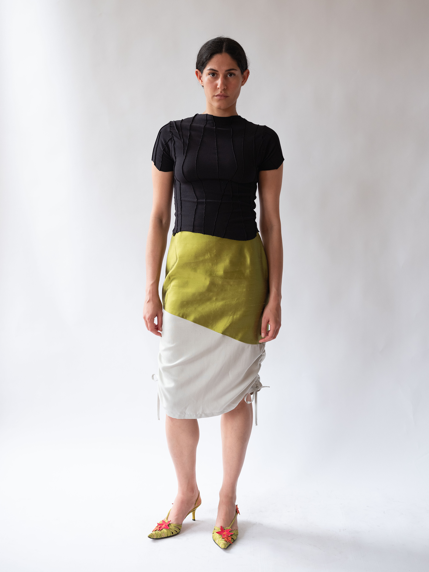Wave Rushed Skirt