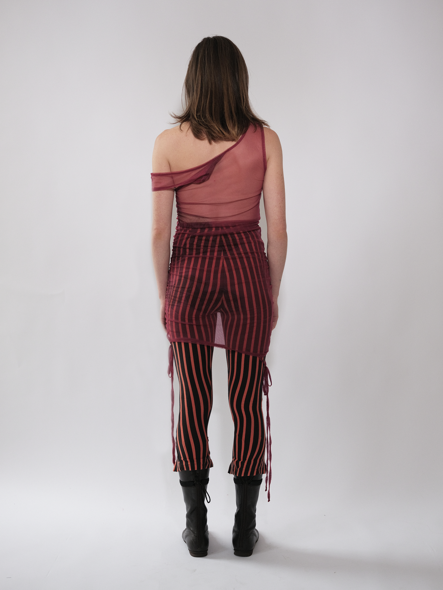 Multiway Tank In Bunny Mesh Blood