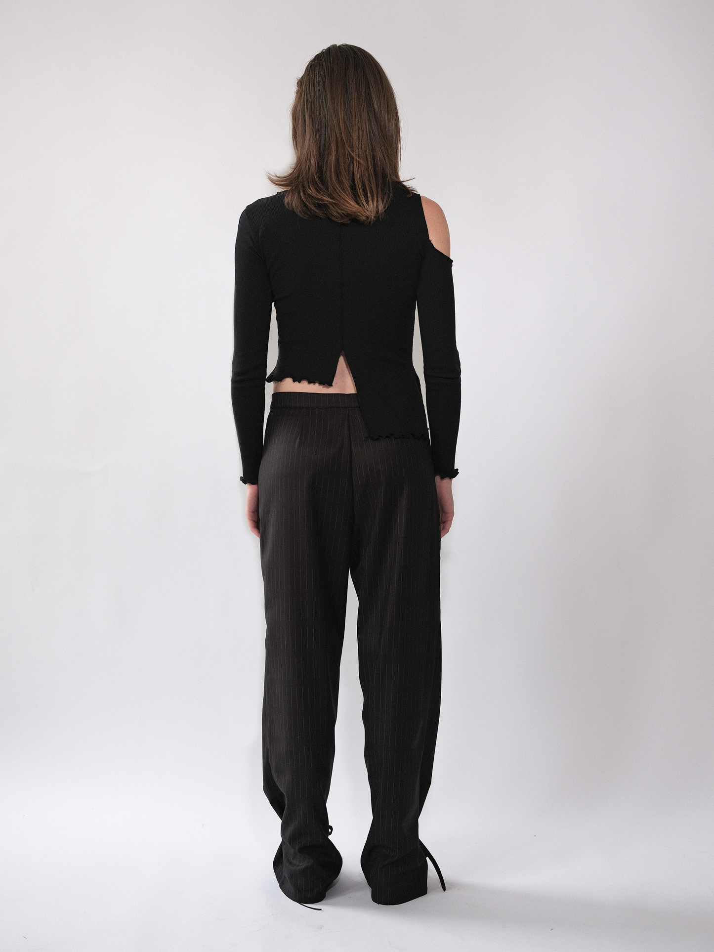Tie Trousers Navy Pinstripe