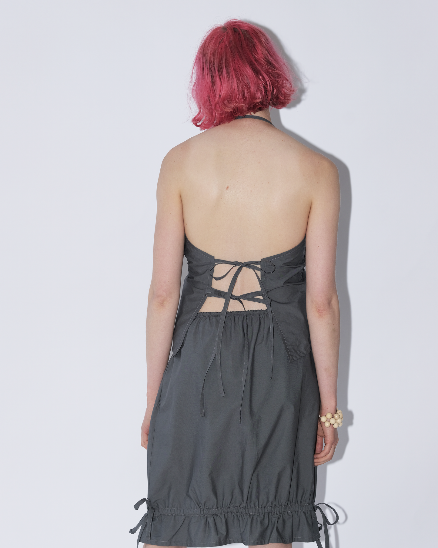 Bead halter - slate grey