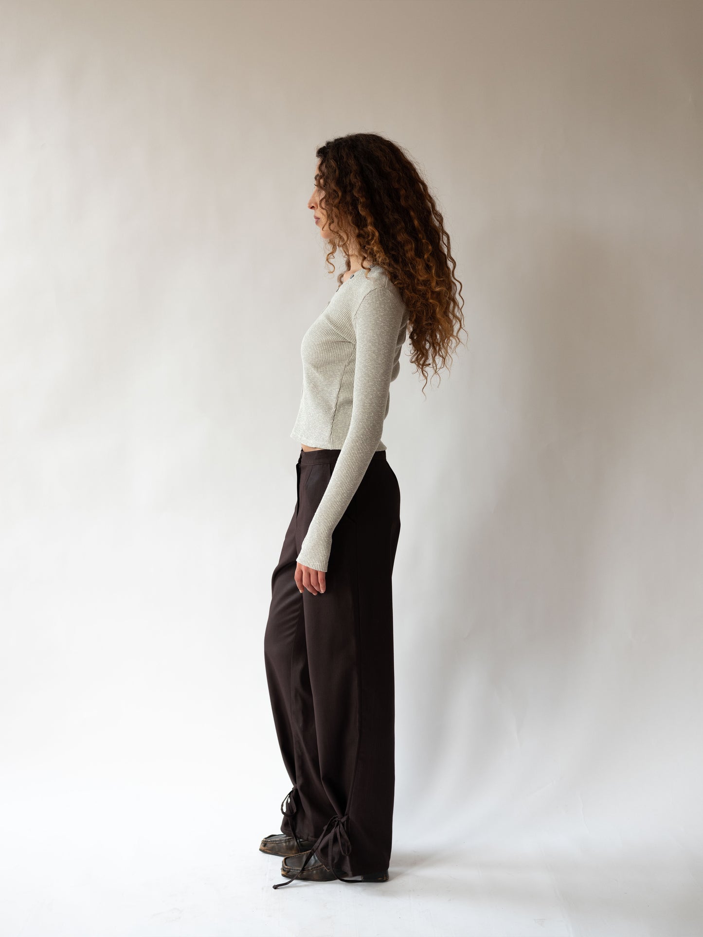 Button Cardigan Light Grey